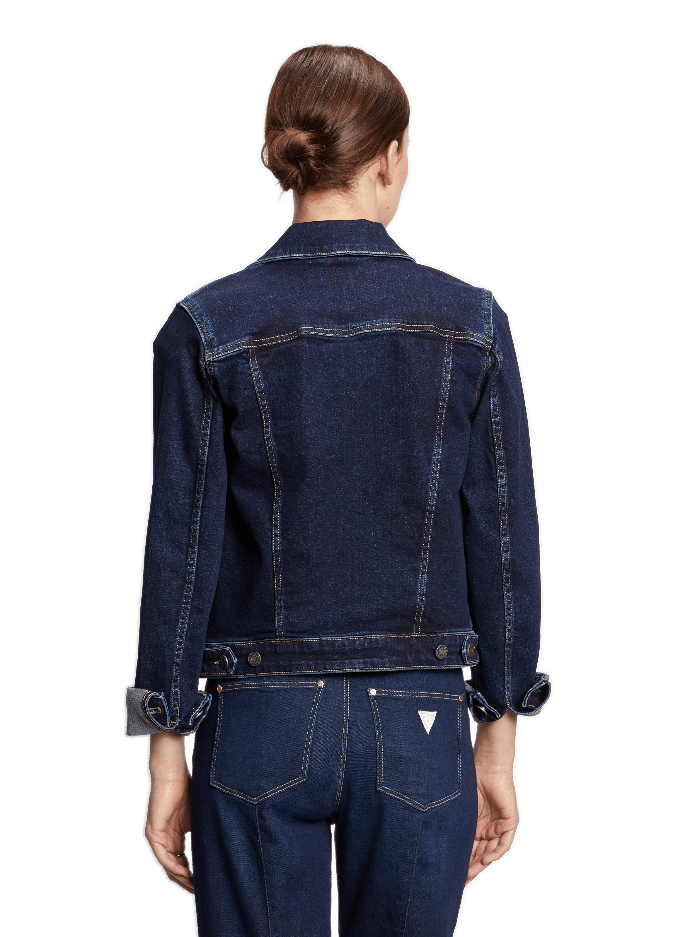 Veste jean en coton GUESS Bleu