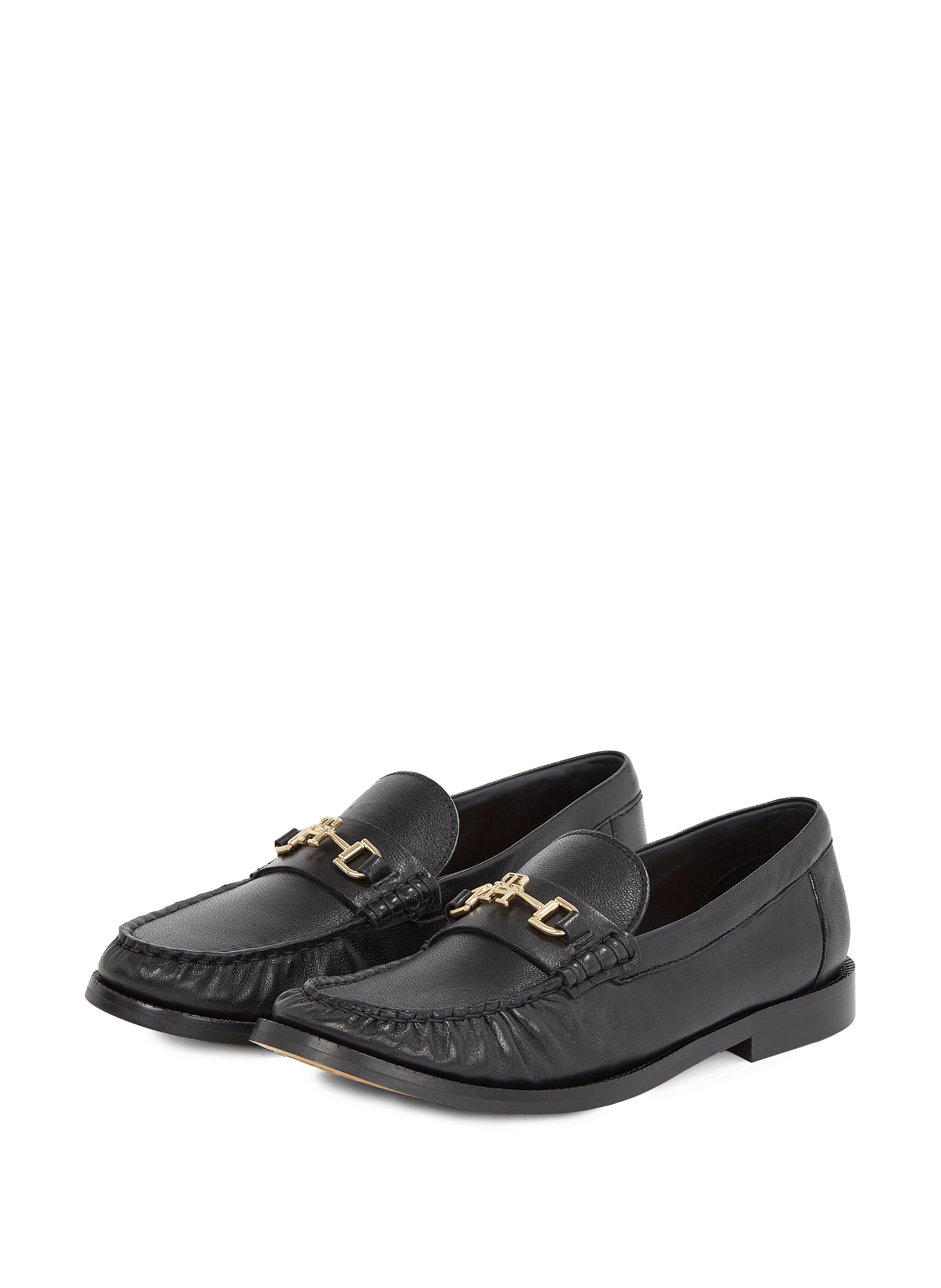 Mocassins en cuir TOMMY HILFIGER Noir