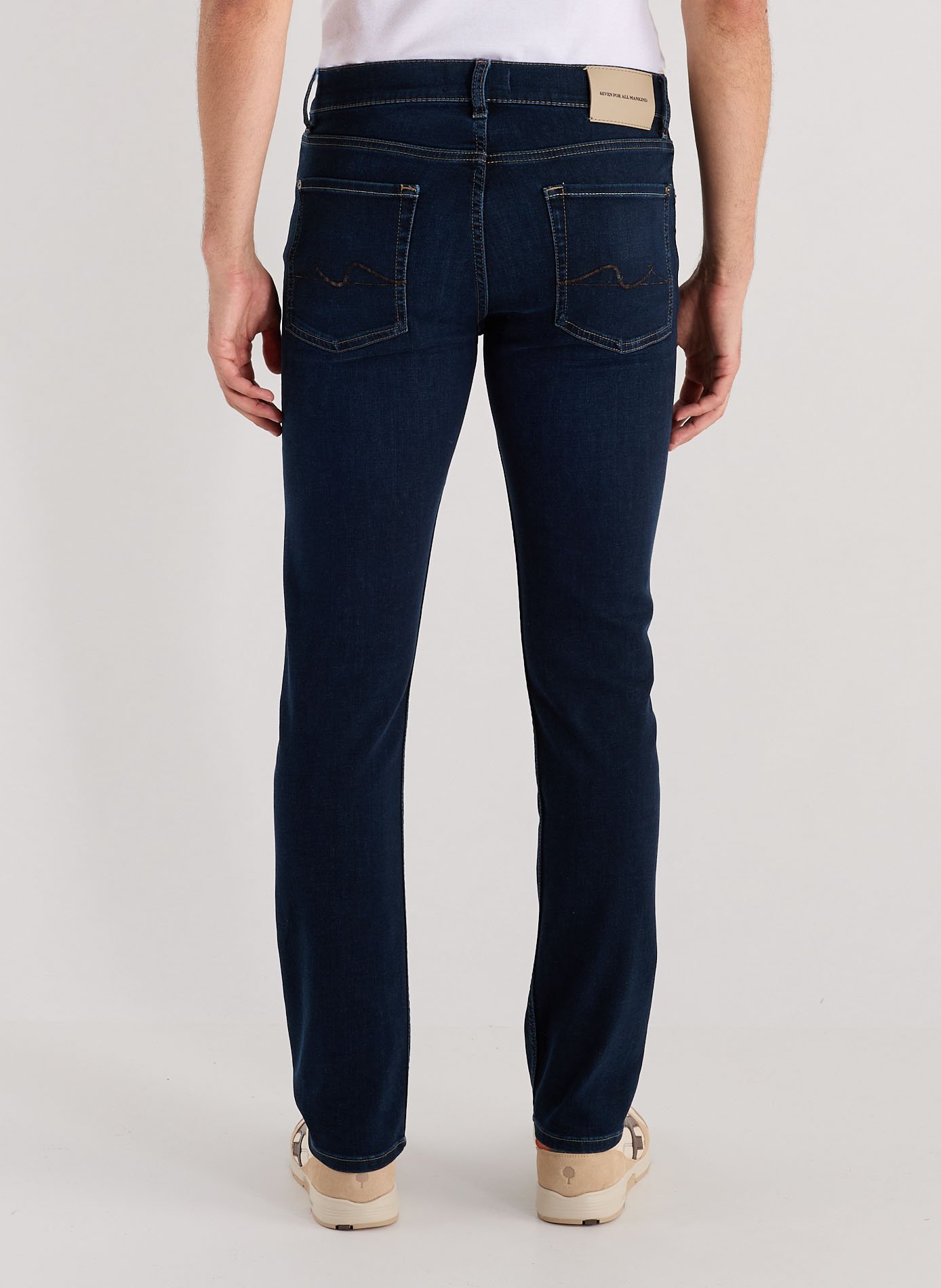 Cotton stretch skinny fit Jeans 7 FOR ALL MANKIND Blue