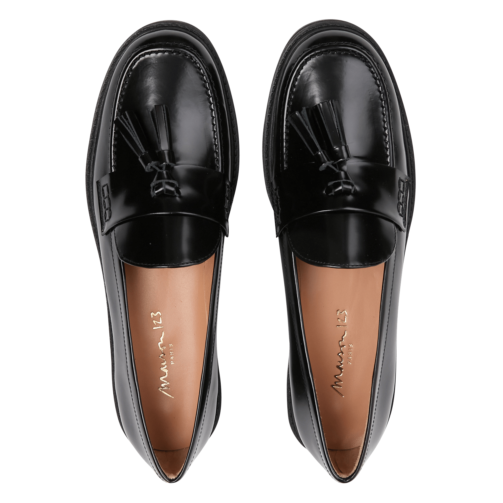 Mocassins en cuir valentin MAISON 123 Noir