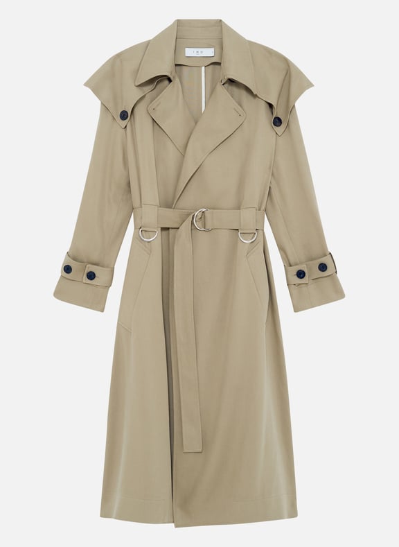 Trench mi-long qaro Beige by IRO IRO Trench mi-long qaro Beige