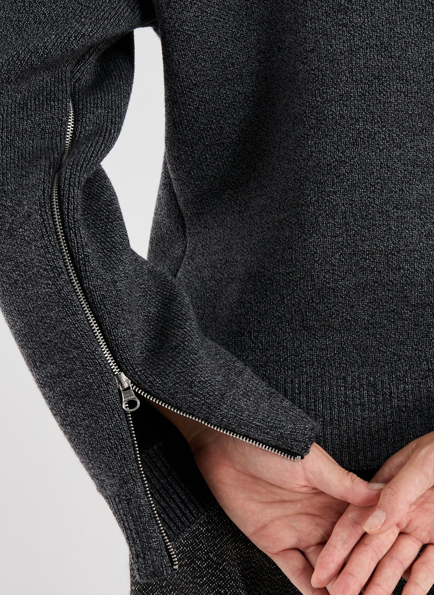 Straight wool jumper COURRÈGES Grey