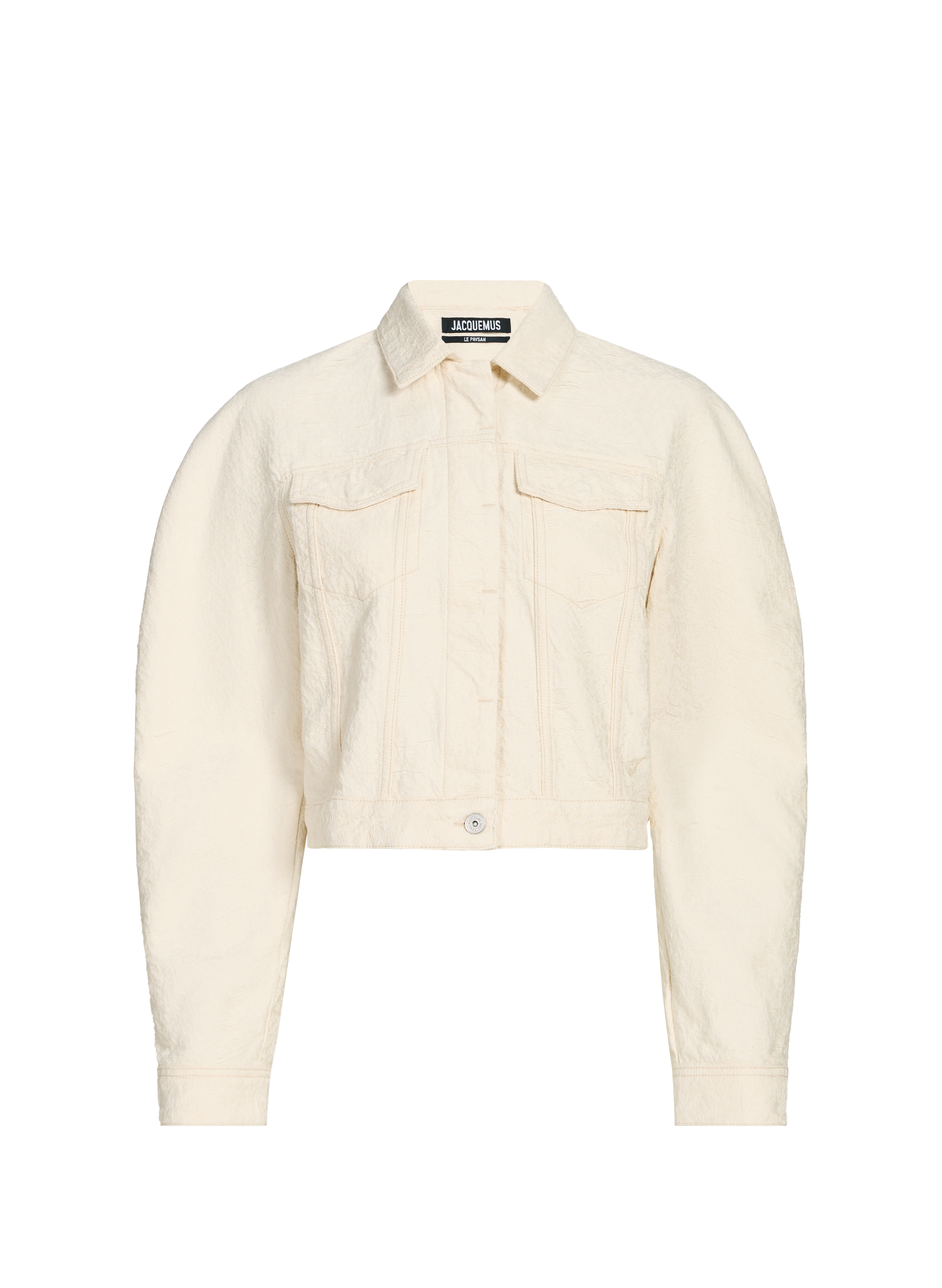 Cropped cotton jacket JACQUEMUS White