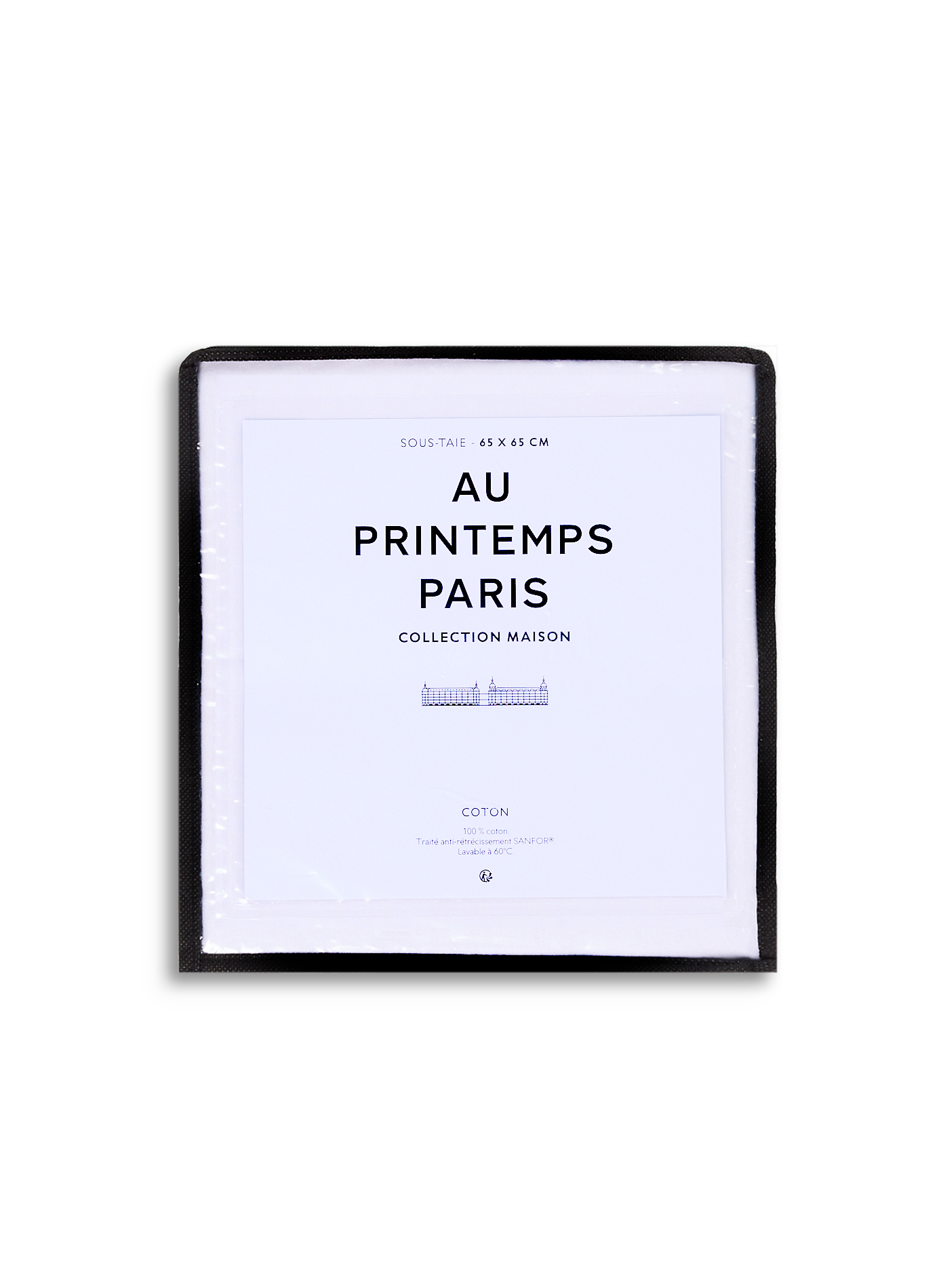 AU PRINTEMPS PARIS Sous taie en coton  Blanc