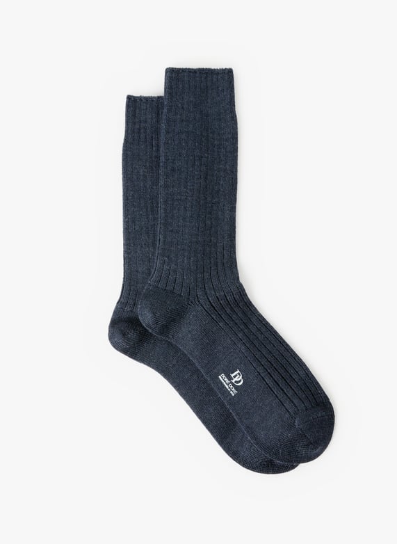 Chaussettes hautes côtelées Doré doré Homme