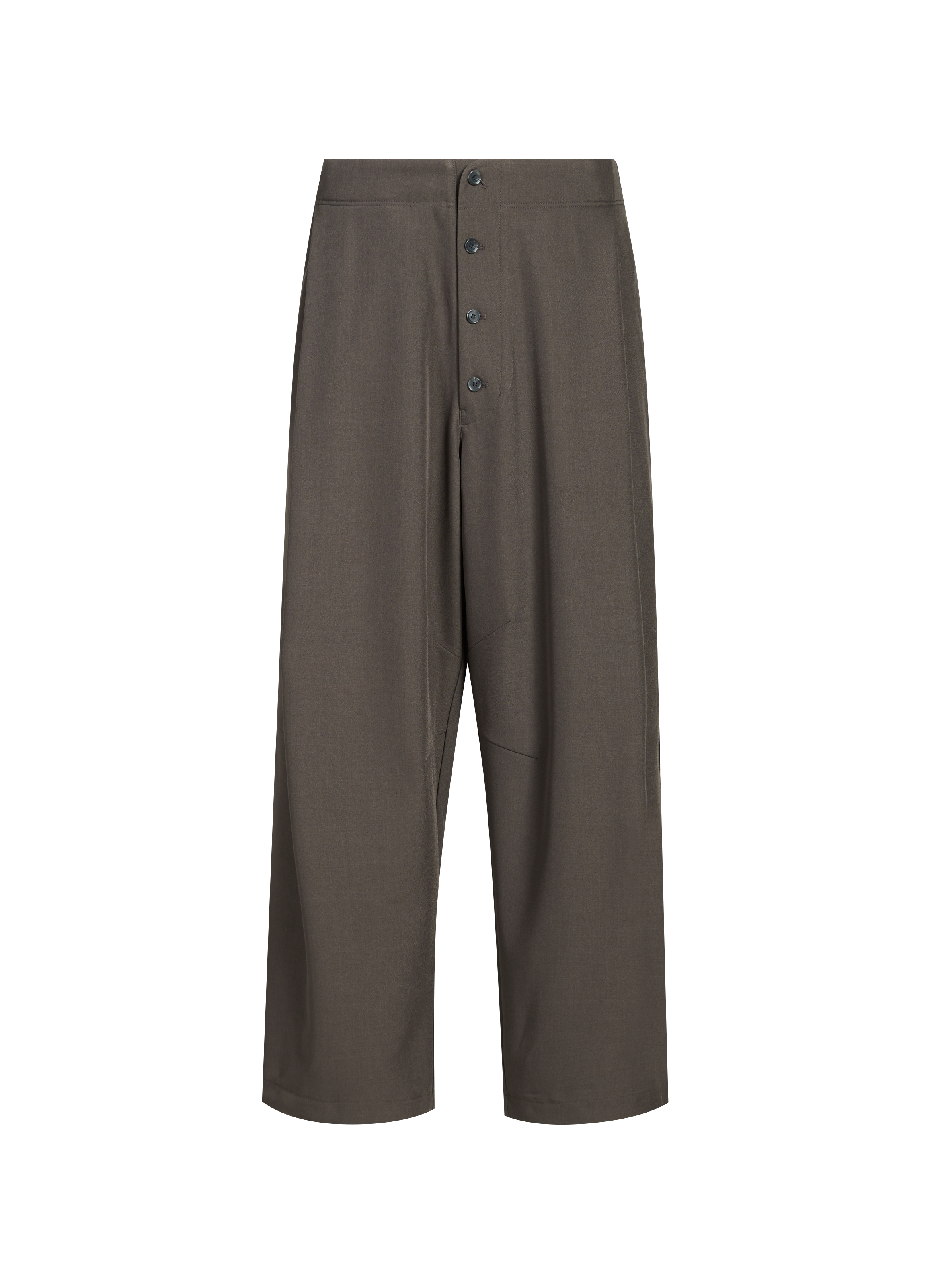MERELY MADE Plain wide-leg Trousers Grey