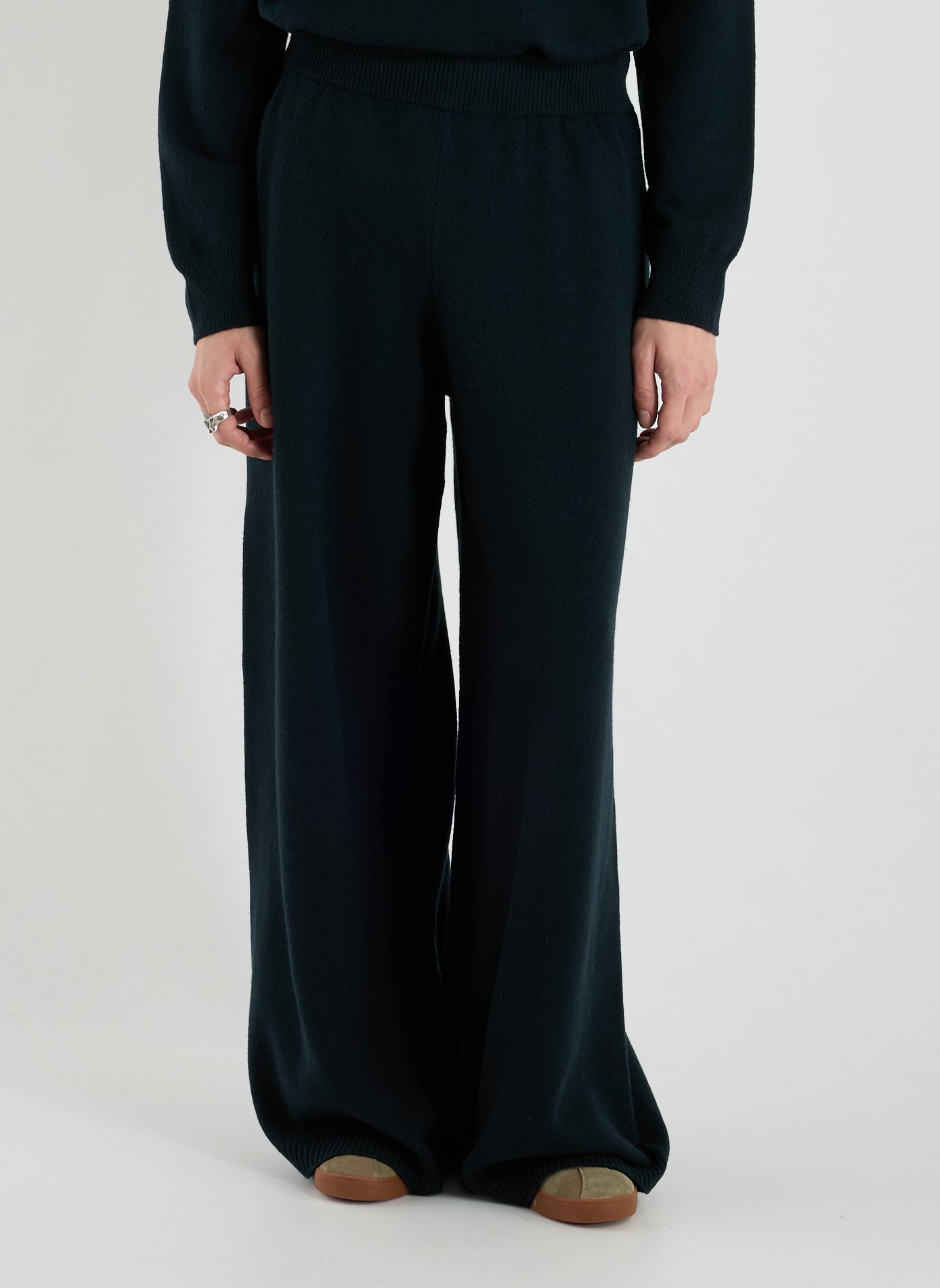 LACOSTE Pantalon de survêtement en laine mélangée Vert