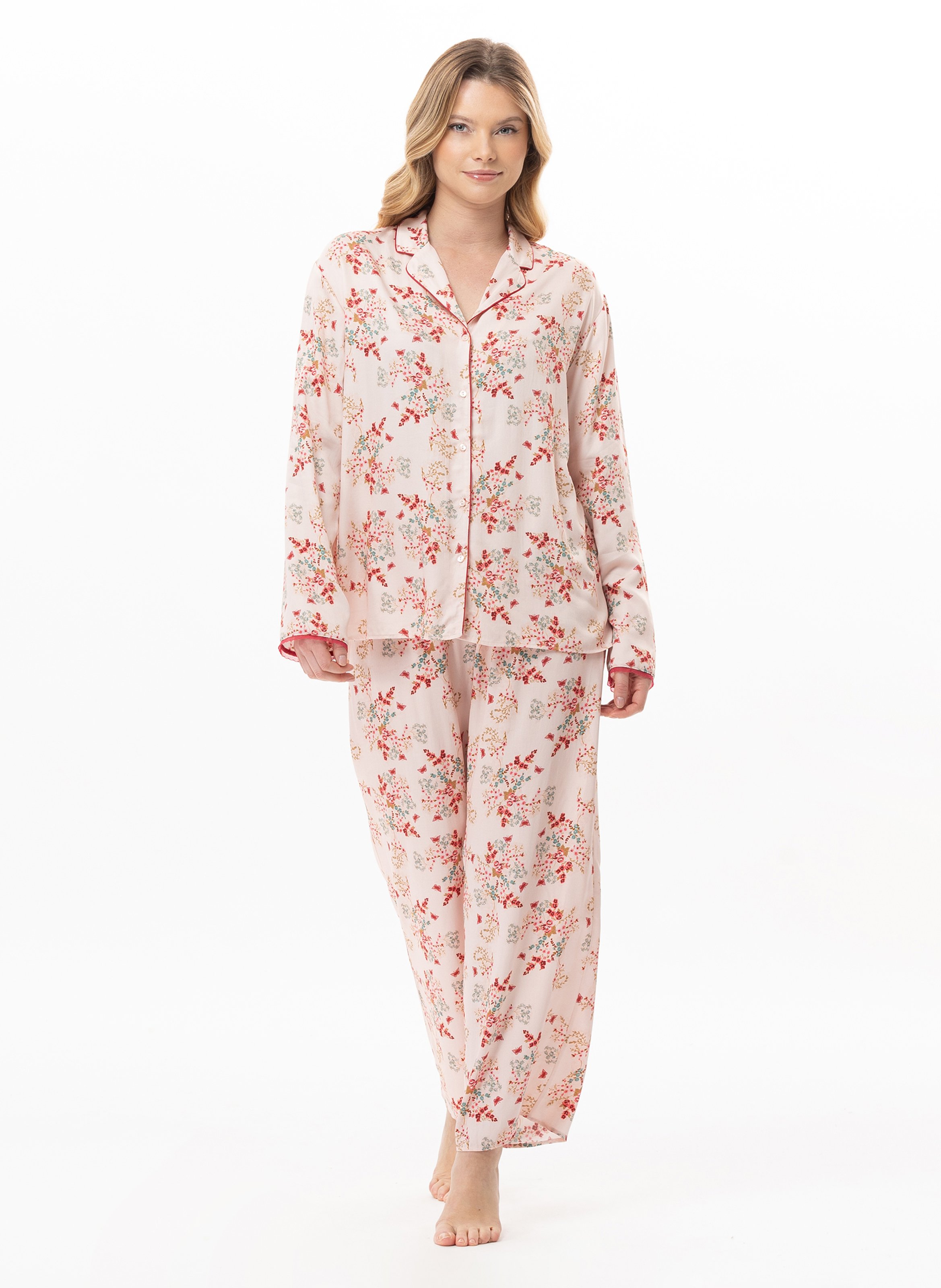 Pyjama boutonné en viscose georgia 106 LE CHAT Multicolore