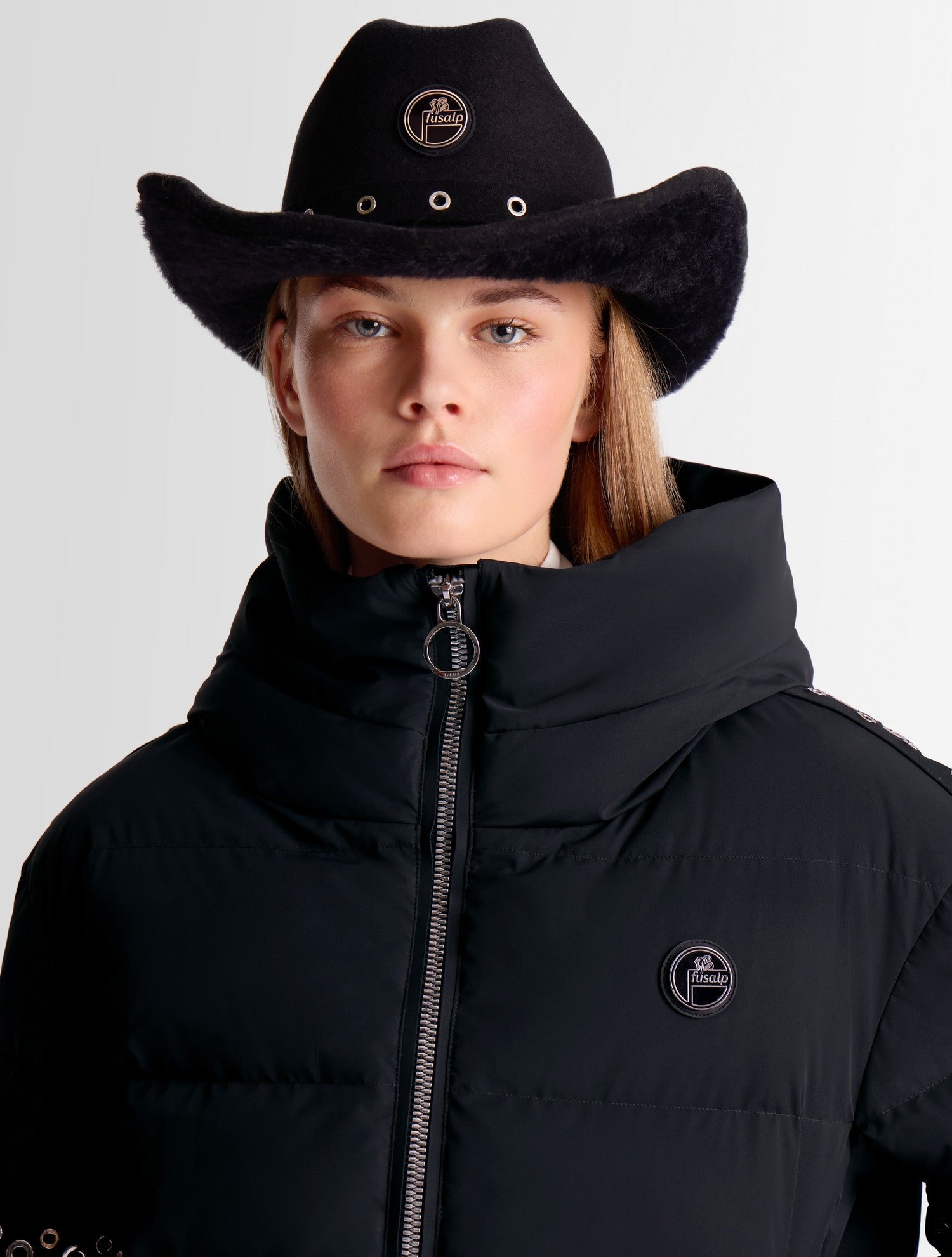 Chapeau cowboy coupe regular FUSALP Noir