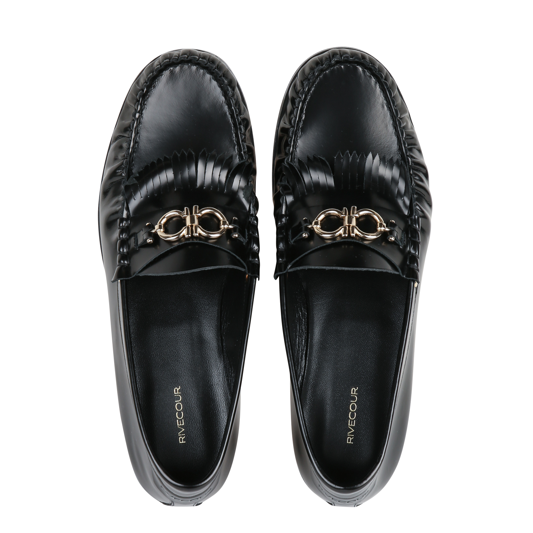 Mocassins en cuir n°180 RIVECOUR Noir