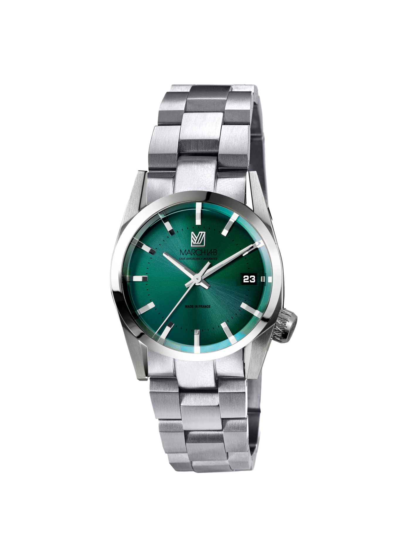 Montre quartz en acier MARCH LAB Vert