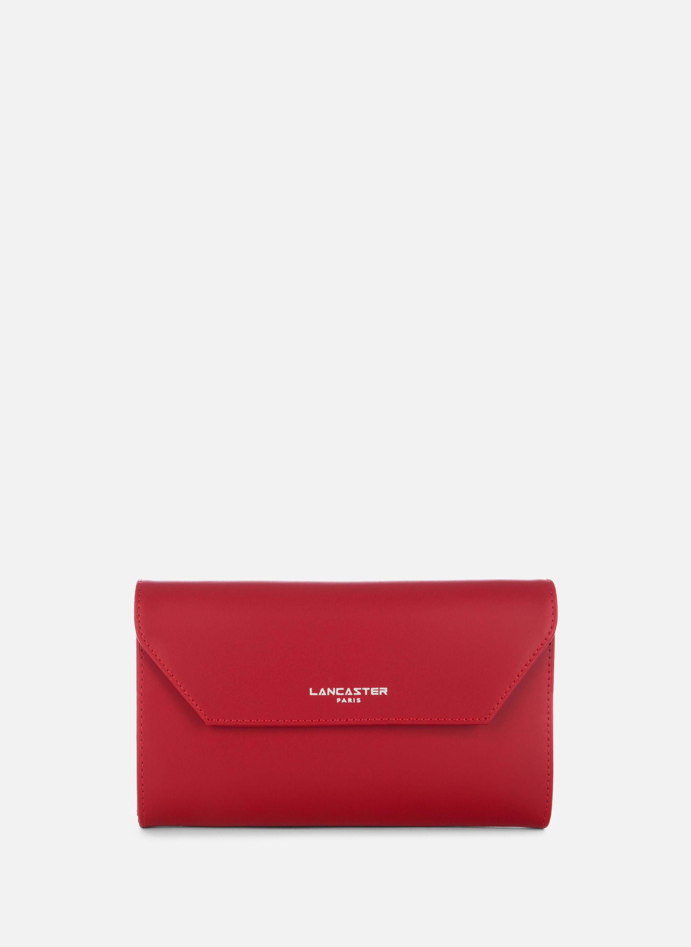 LANCASTER Back to back organizer wallet - Smooth Red
