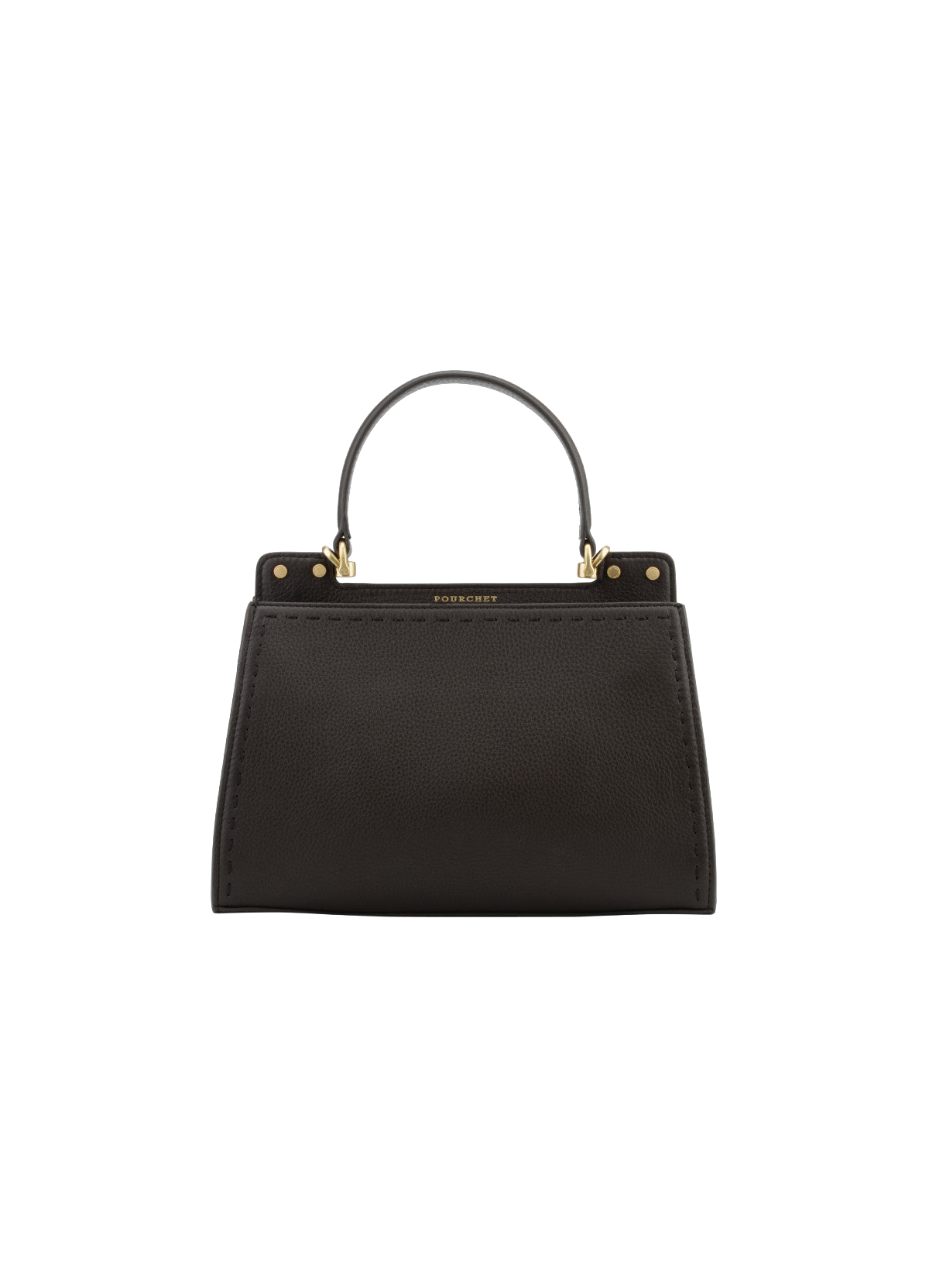 Trianon | sac porté main mm POURCHET Marron