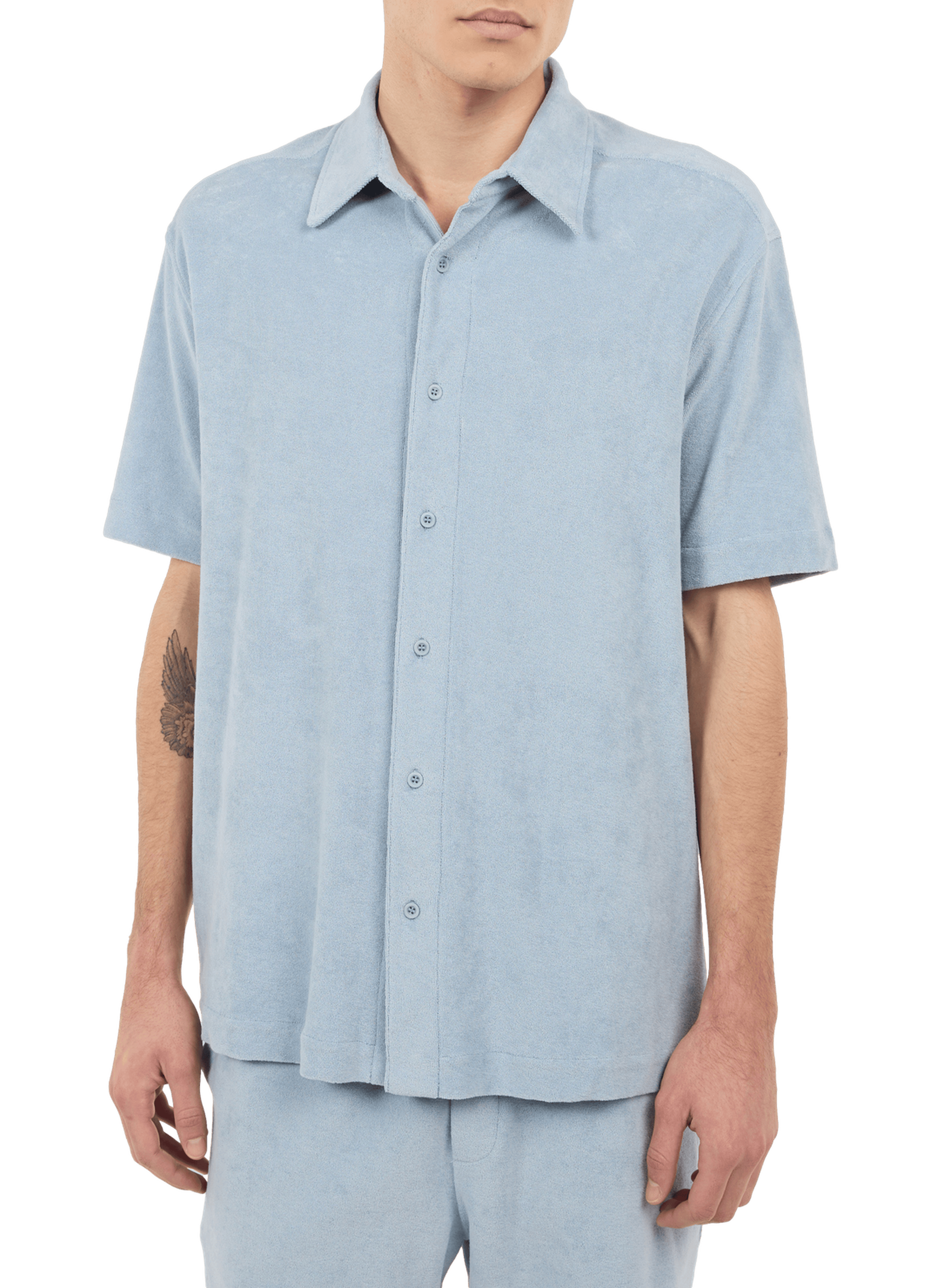 Cotton terry shirt SAISON 1865 Blue