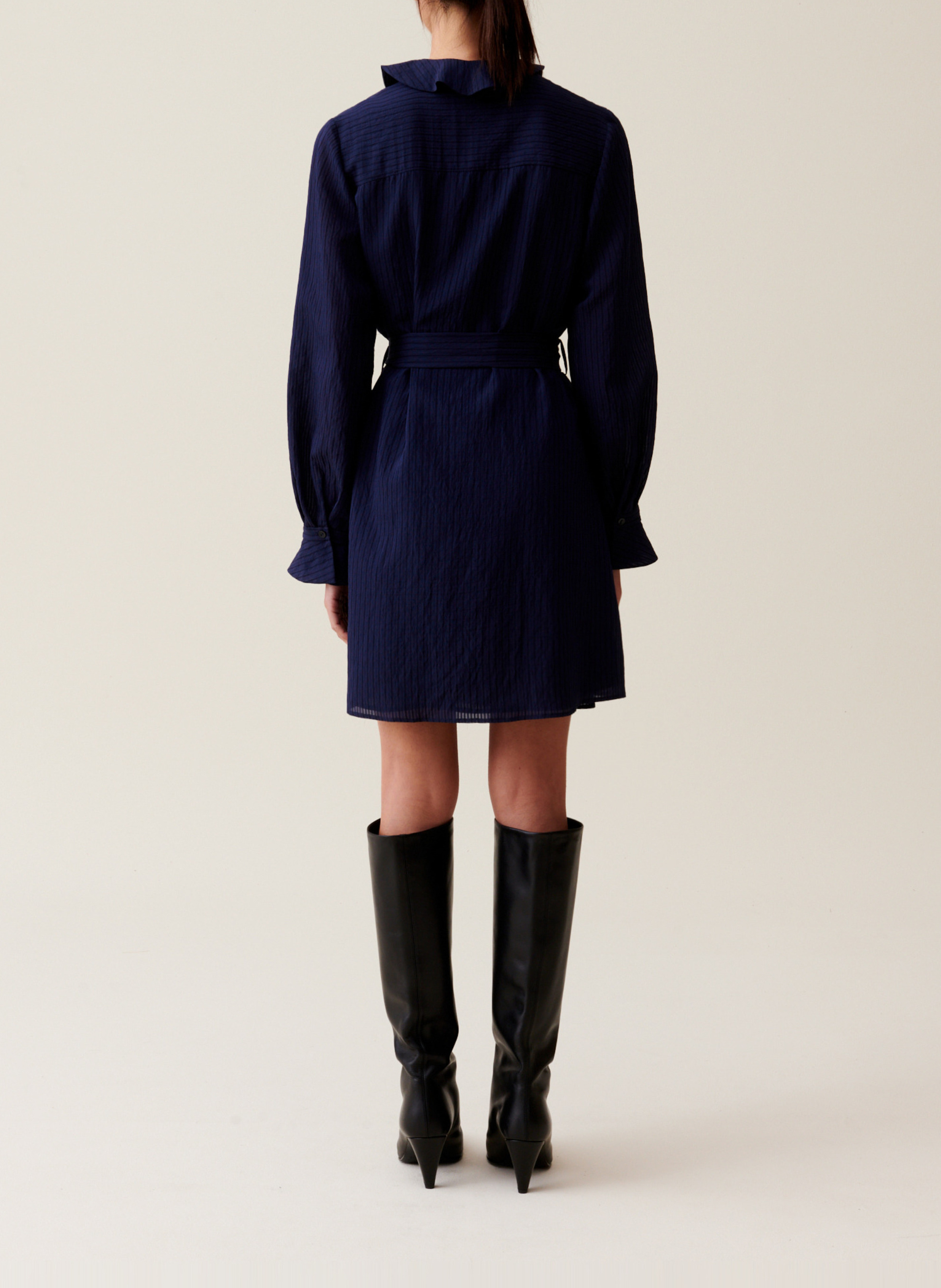 Robe courte à rayures CLAUDIE PIERLOT Bleu