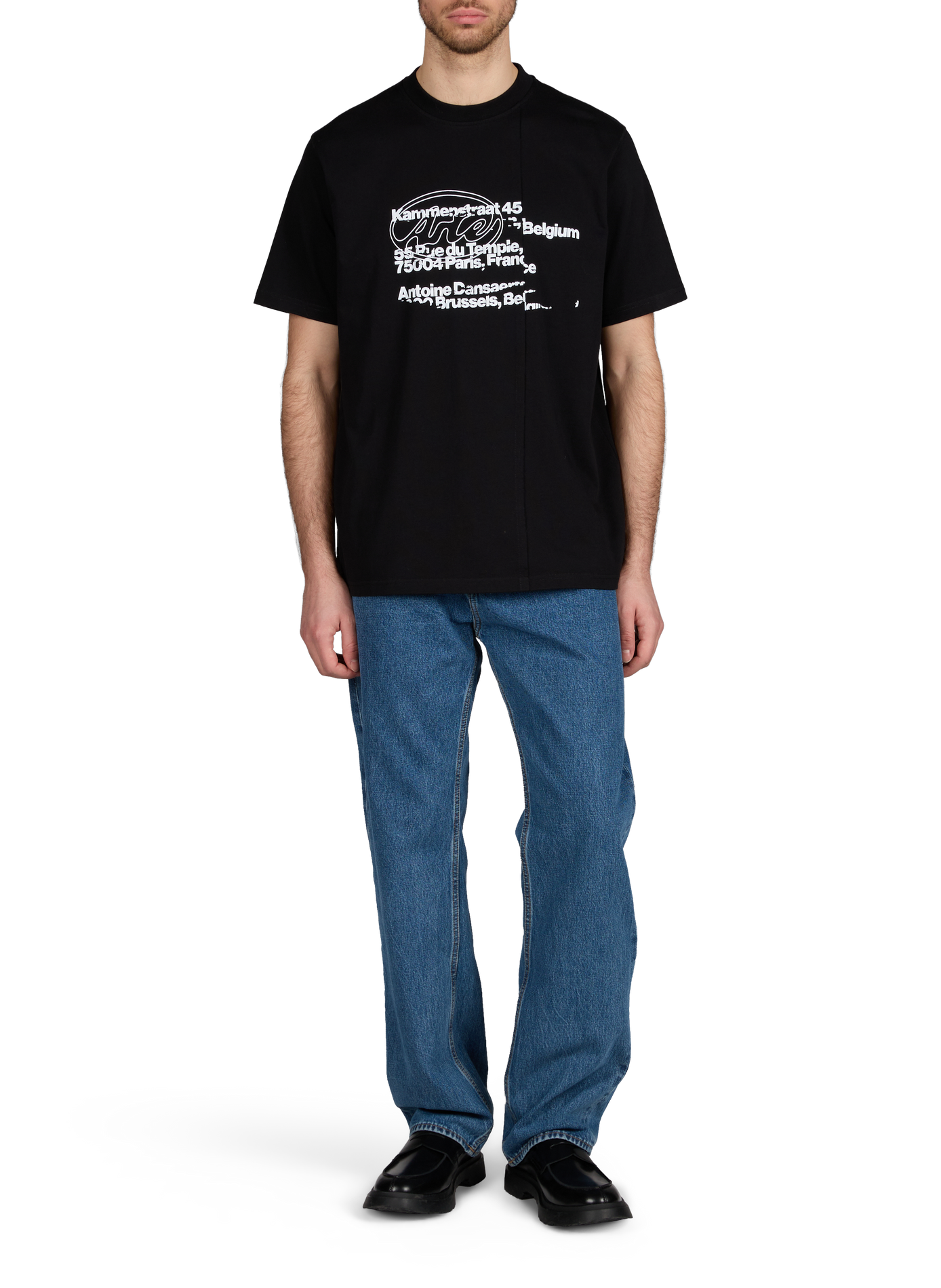 Cotton round-neck T-shirt ARTE ANTWERP Black