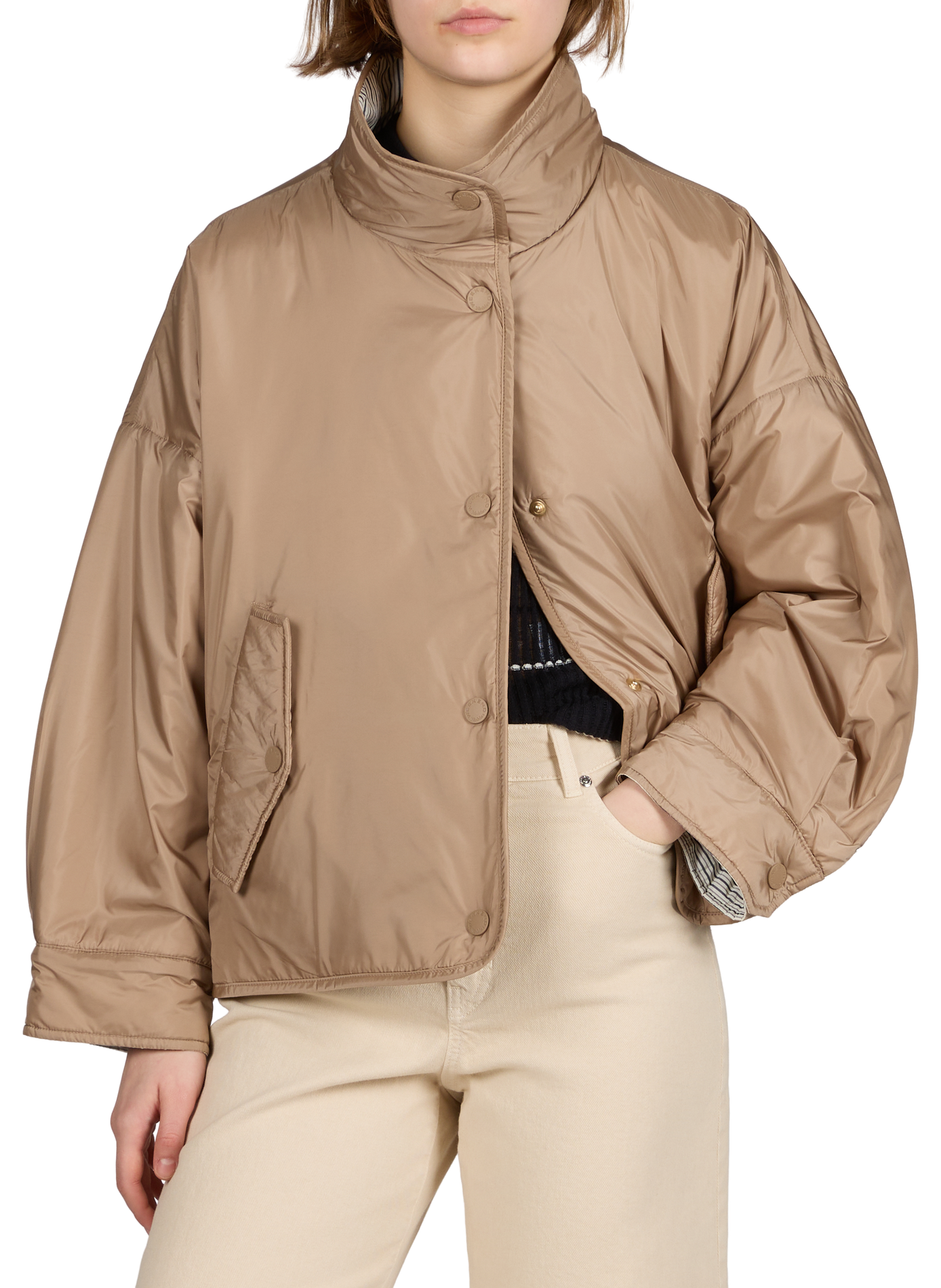 Veste réversible à col montant MAX MARA WEEK END Marron