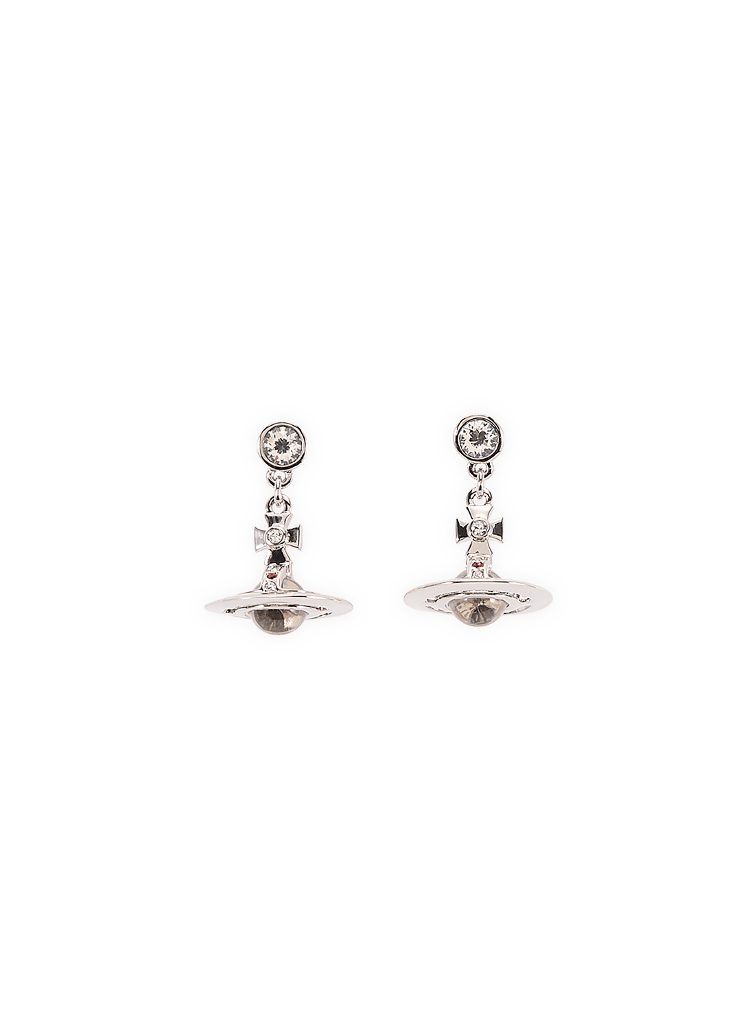 New small Orb earrings VIVIENNE WESTWOOD Silver