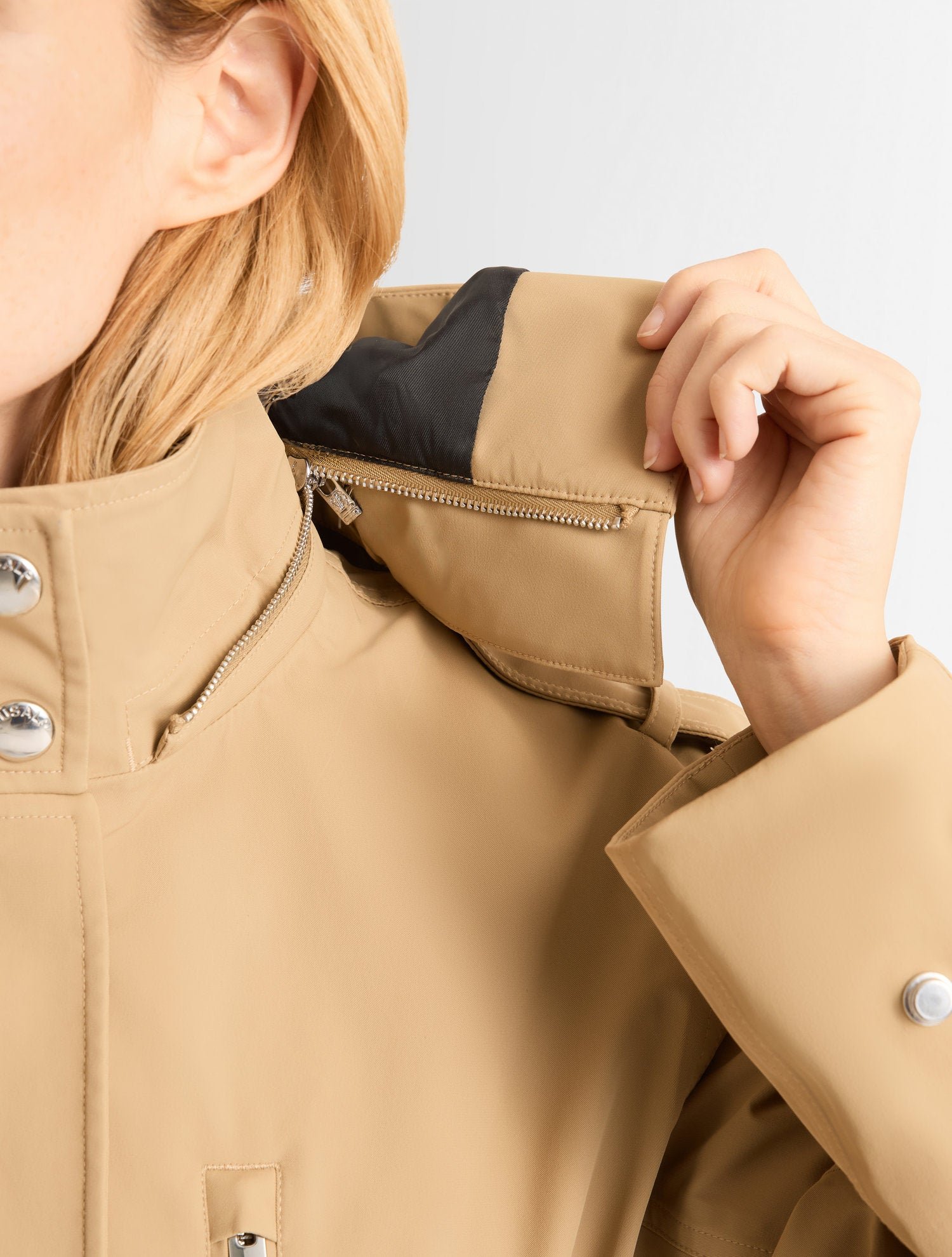 Parka melroo col capuche coupe ample FUSALP Beige