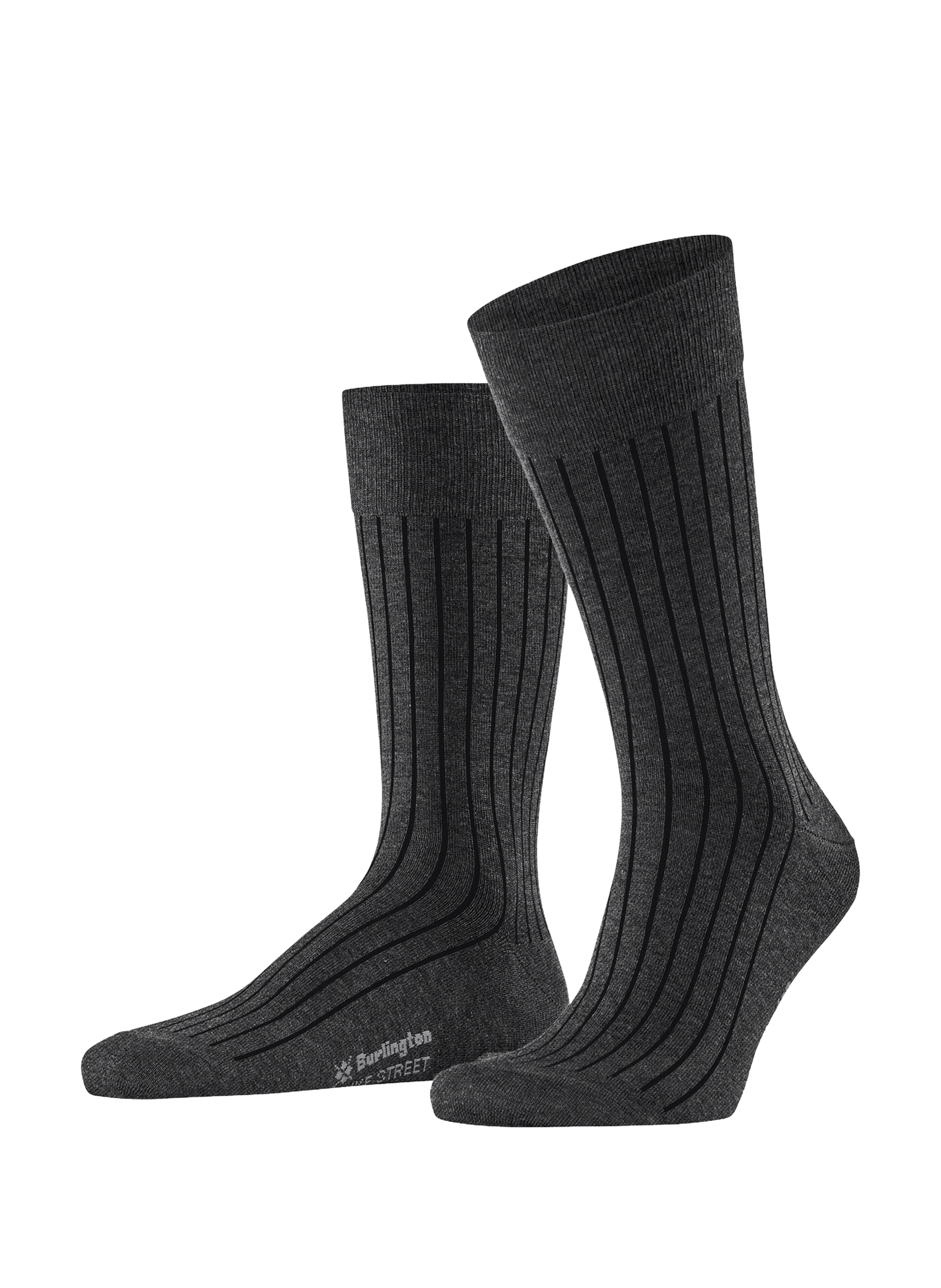 Calcetines altos de algodón mezclado BURLINGTON Gris