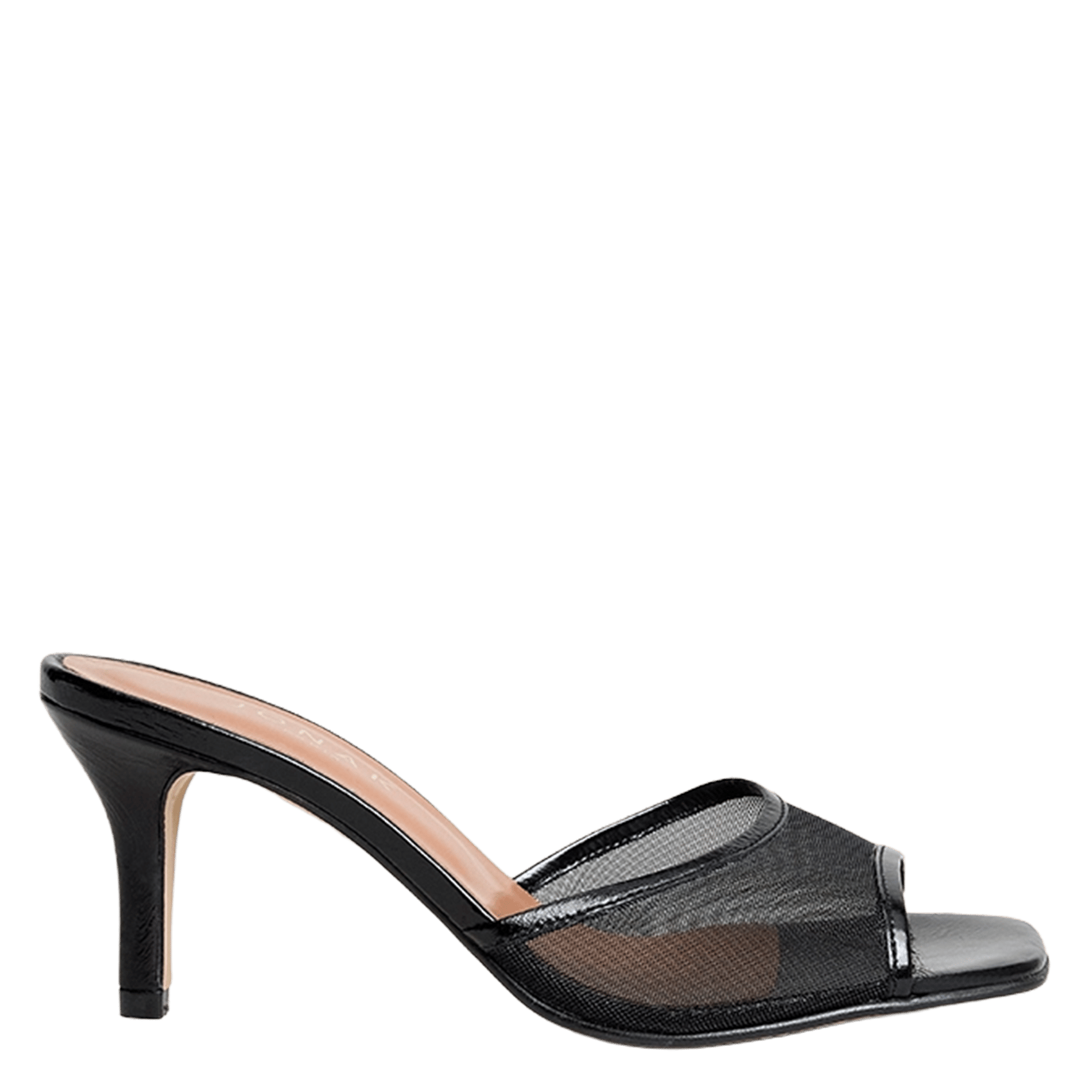 Sandales haute en cuir mélangé vav JONAK Noir