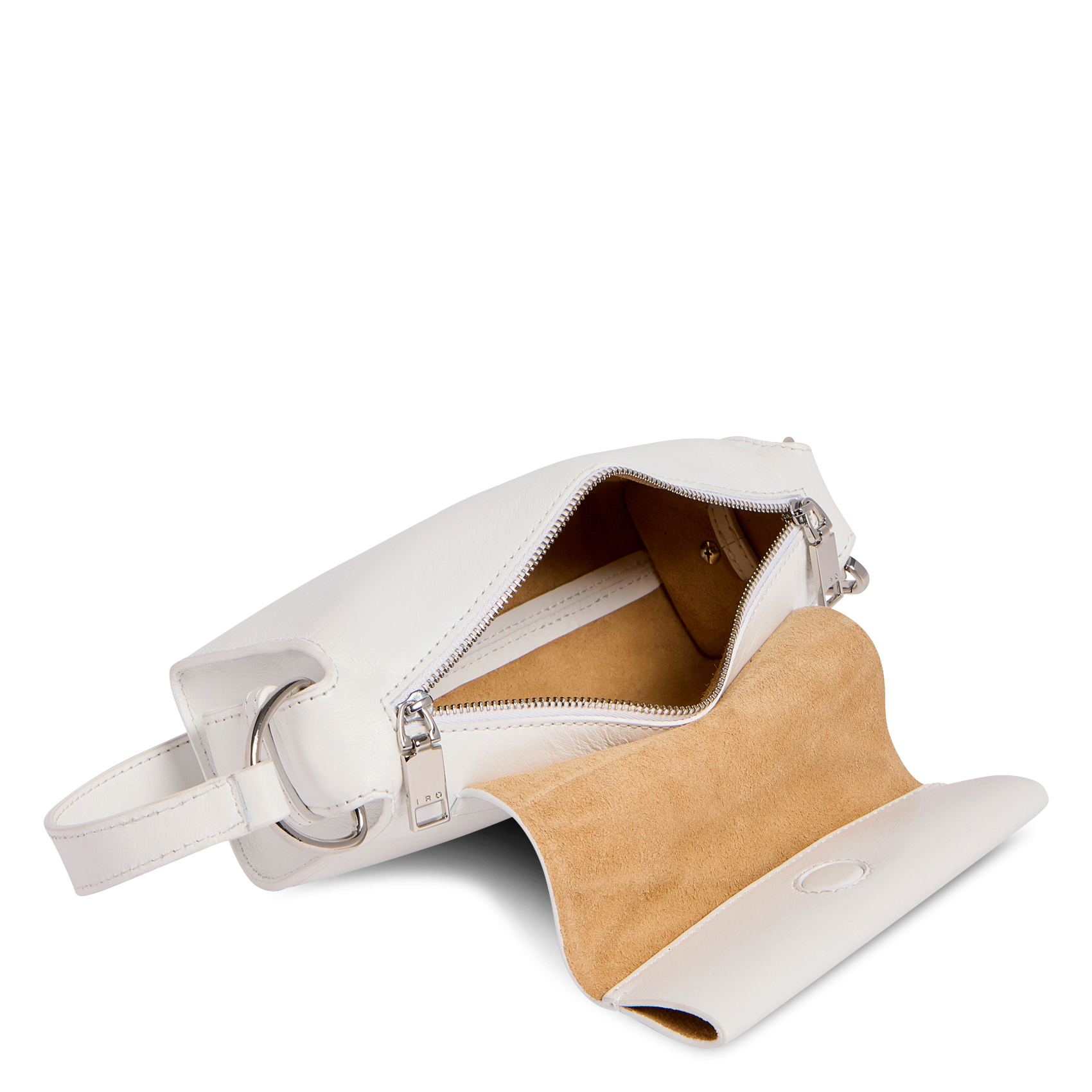 Sac porté épaule en cuir loop IRO Blanc