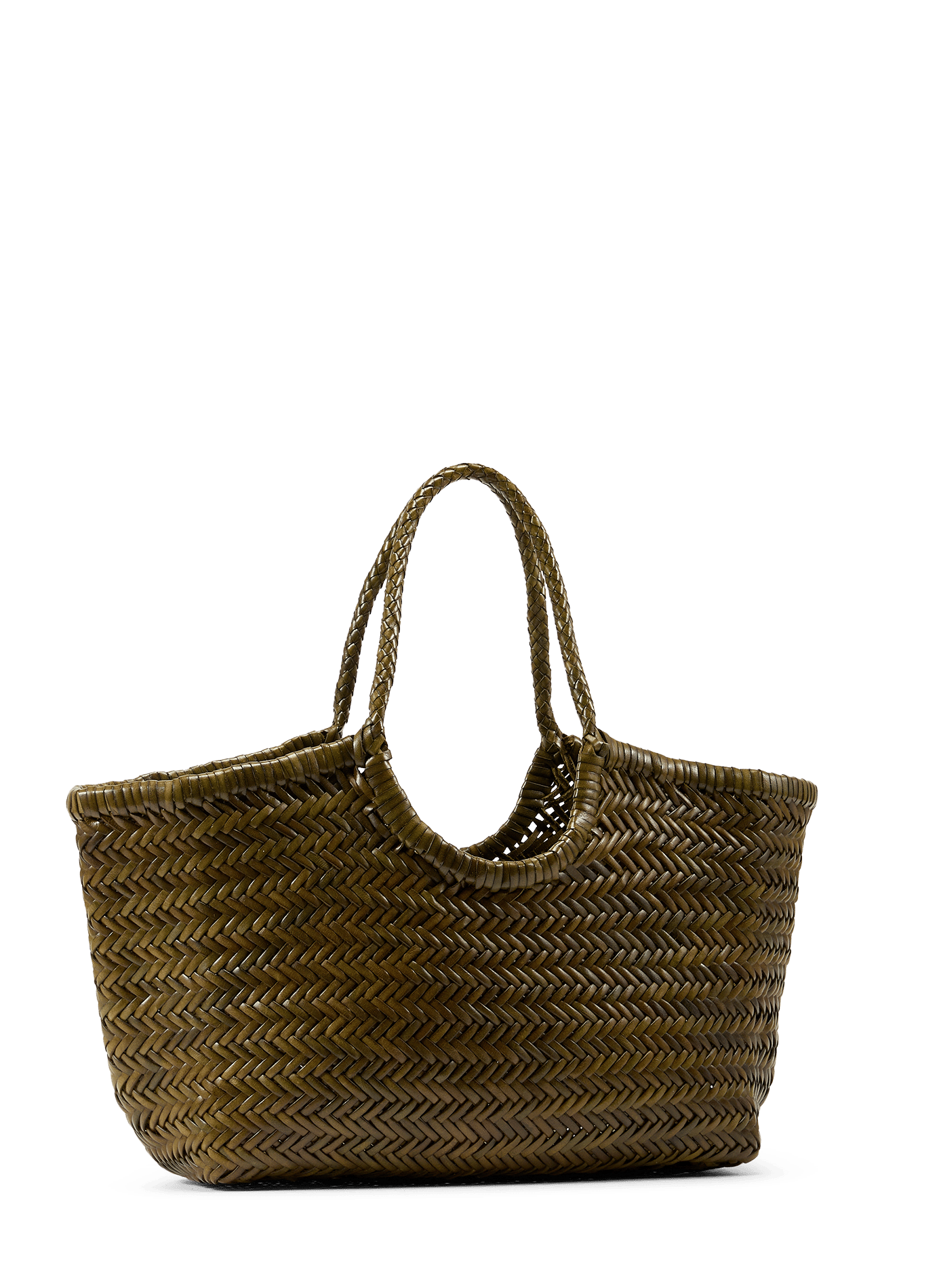 Sac cabas en cuir  DRAGON DIFFUSION Vert