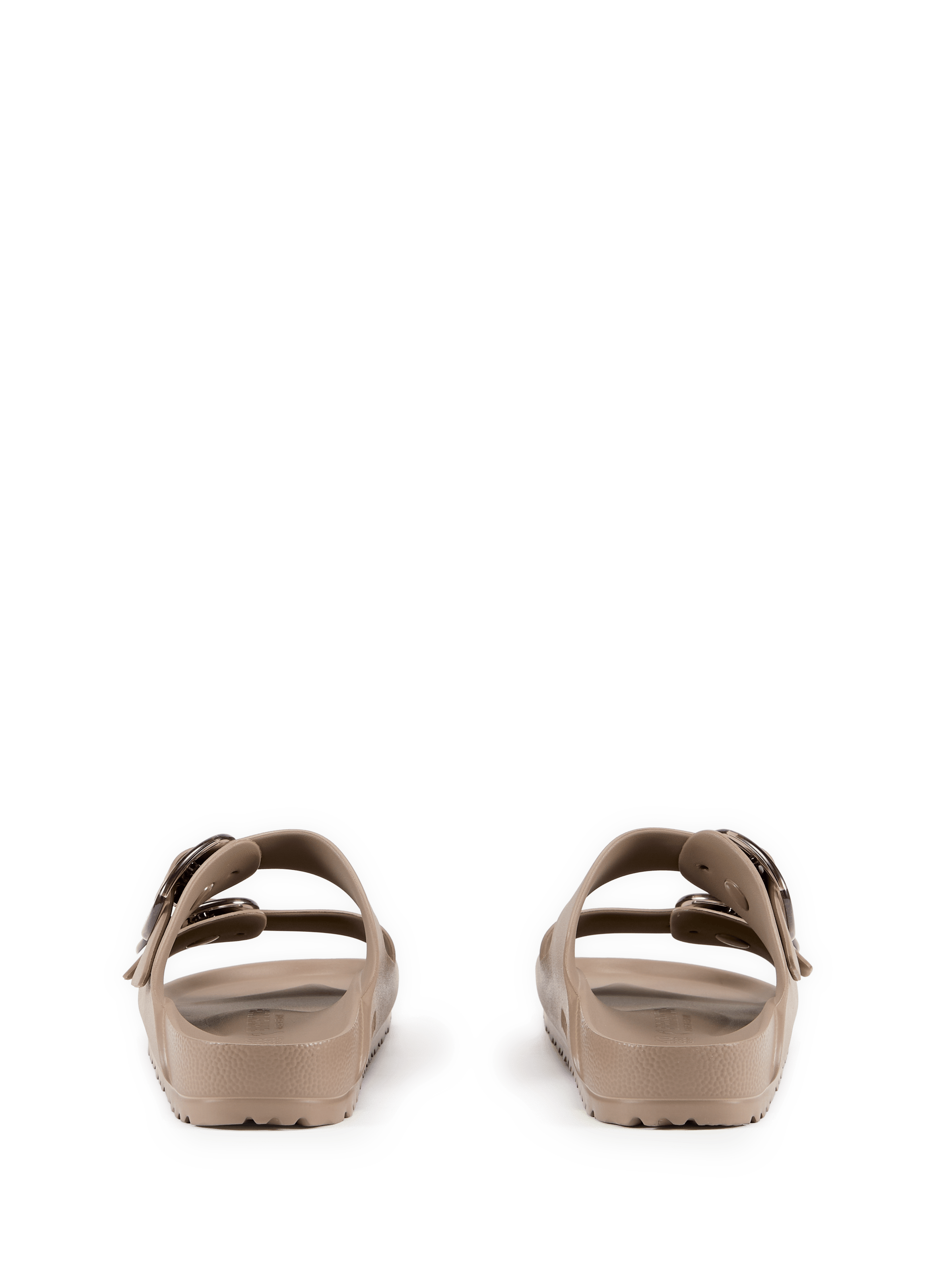 Platte muiltjes Arizona Big Buckle van leer BIRKENSTOCK Beige