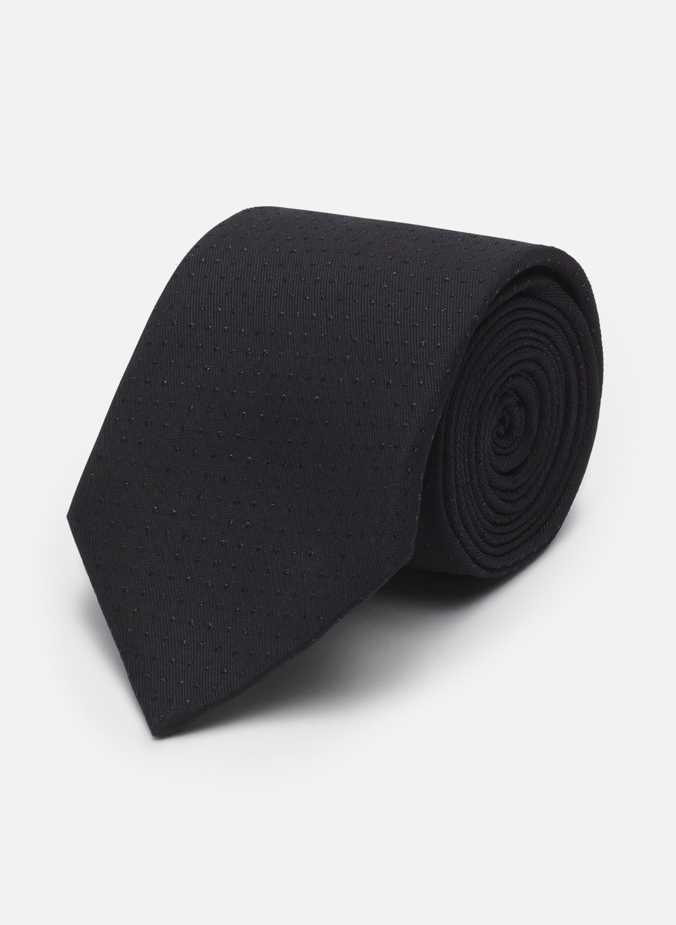 Cravate lanvin en satin à pailletes LANVIN Noir