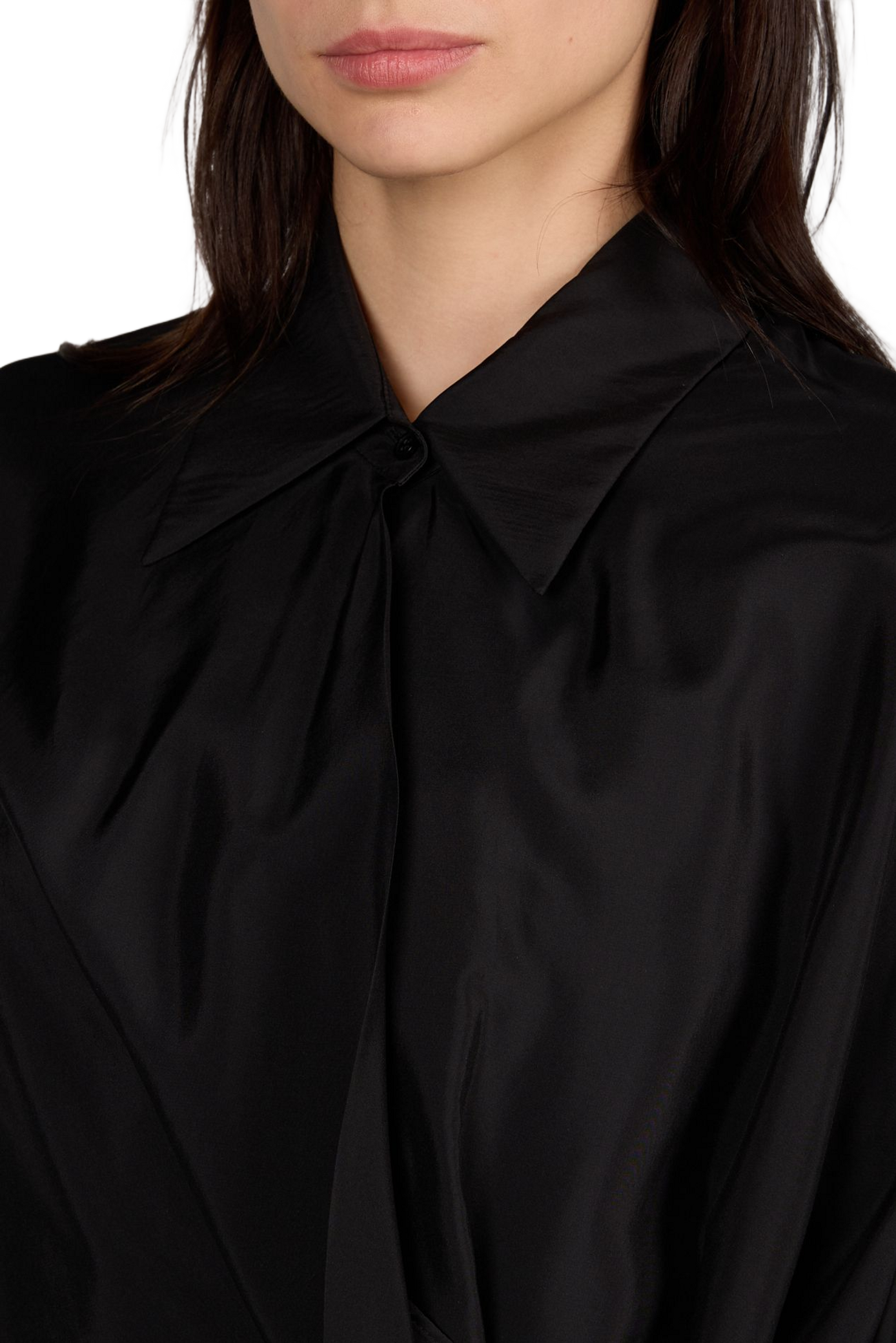 Oversized Crossed Shirt Miles R2W Black