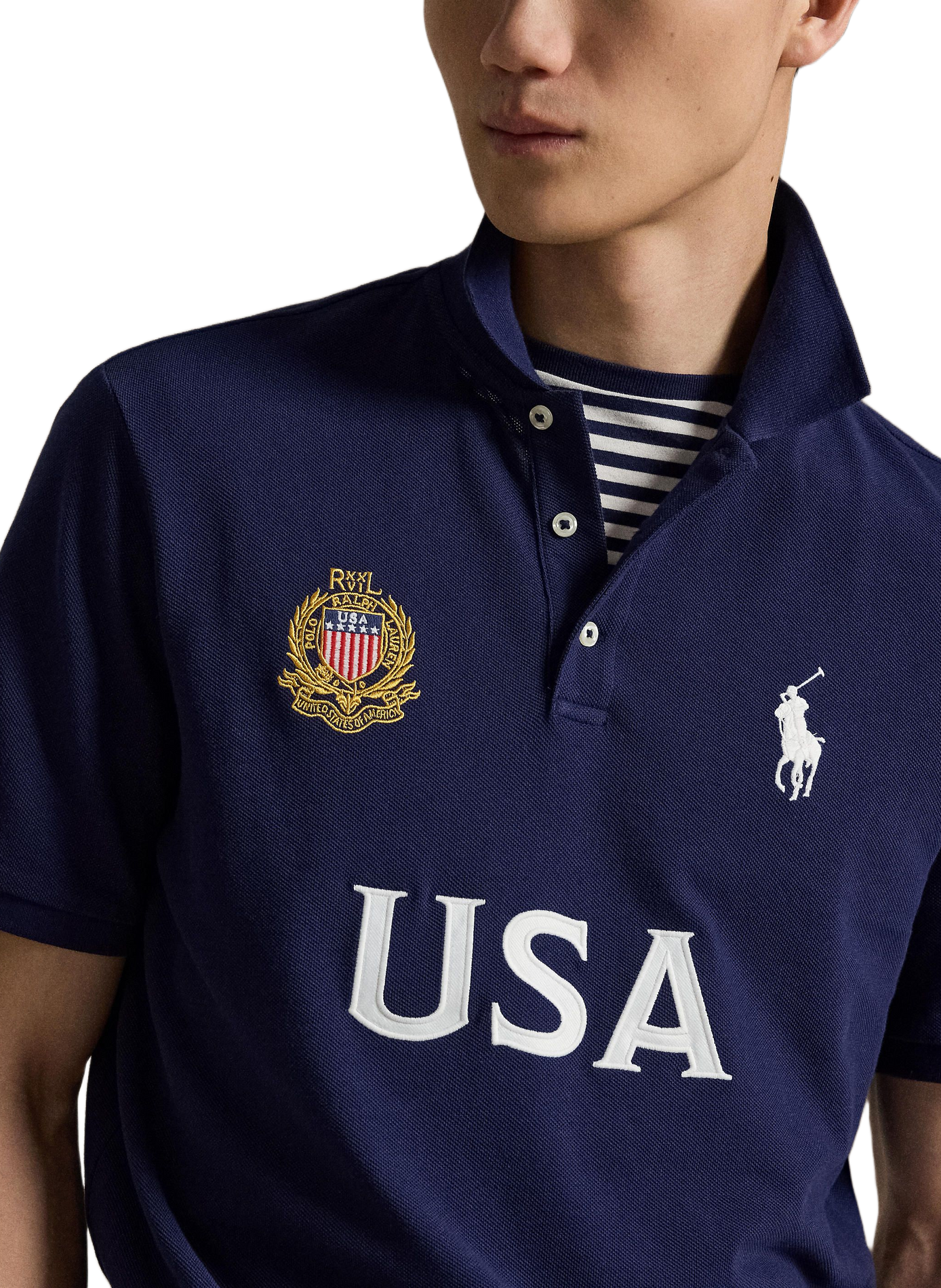 USA cotton rugby polo POLO RALPH LAUREN Blue