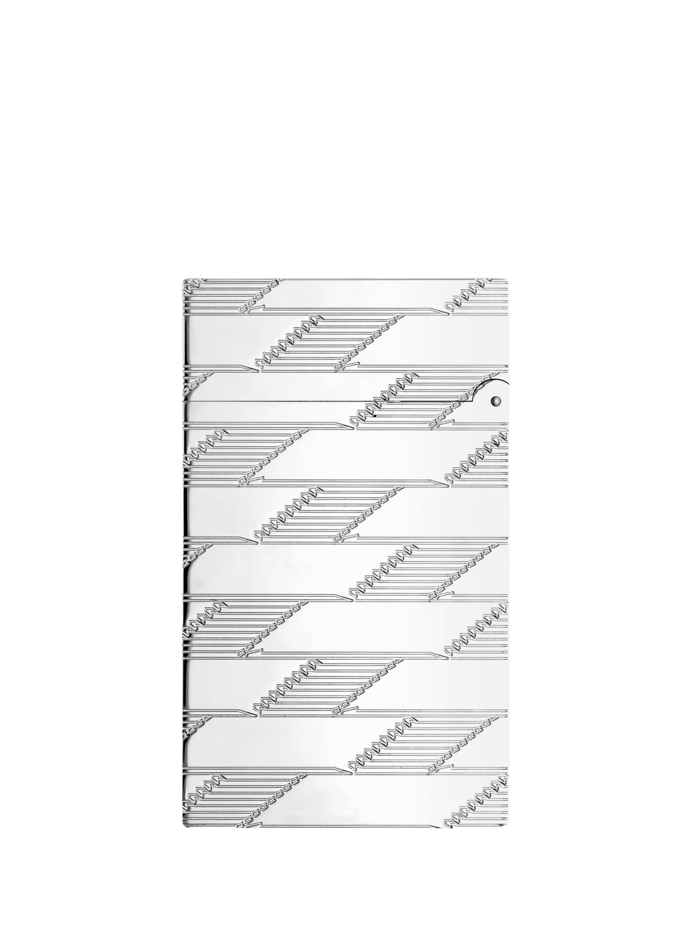 Guilloché Monogram Lighter 1872 Line 2 S.T. DUPONT Silver