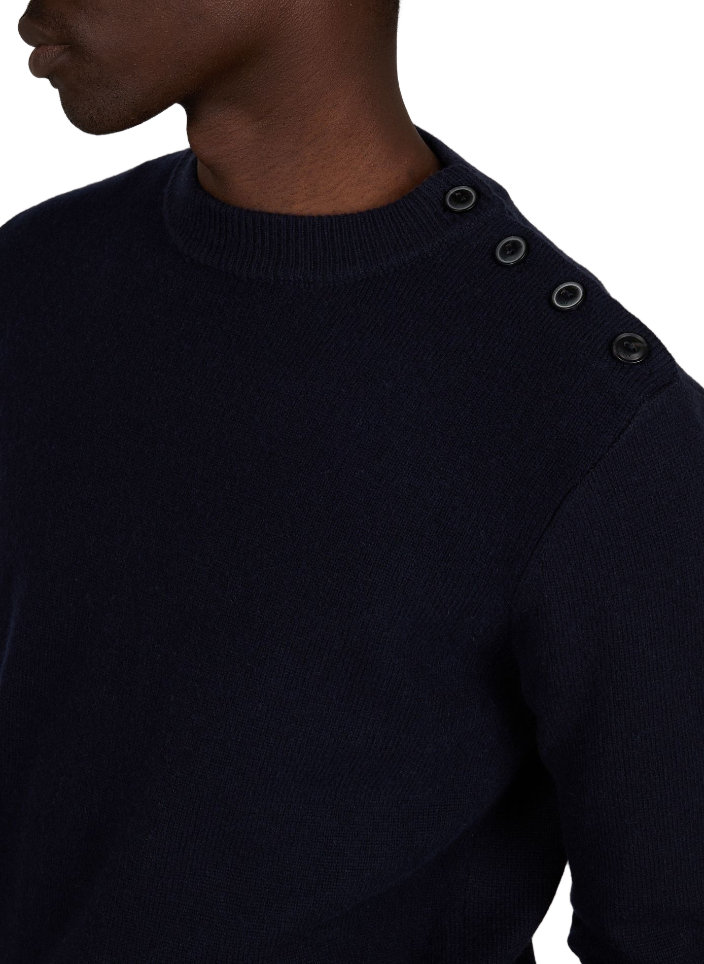Rechte coltrui van gemengde wol AIGLE Blauw