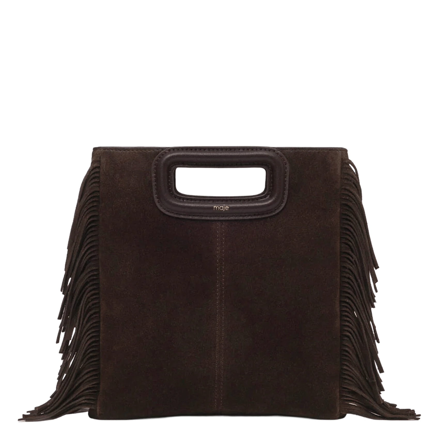 Sac bandoulière en cuir m MAJE Violet