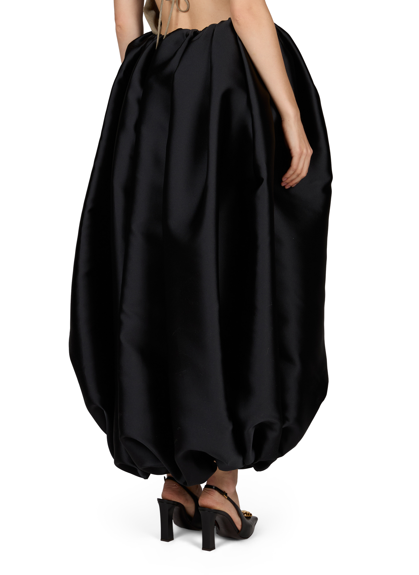 Jupe midi Boule froncée CALVIN KLEIN COLLECTION Noir