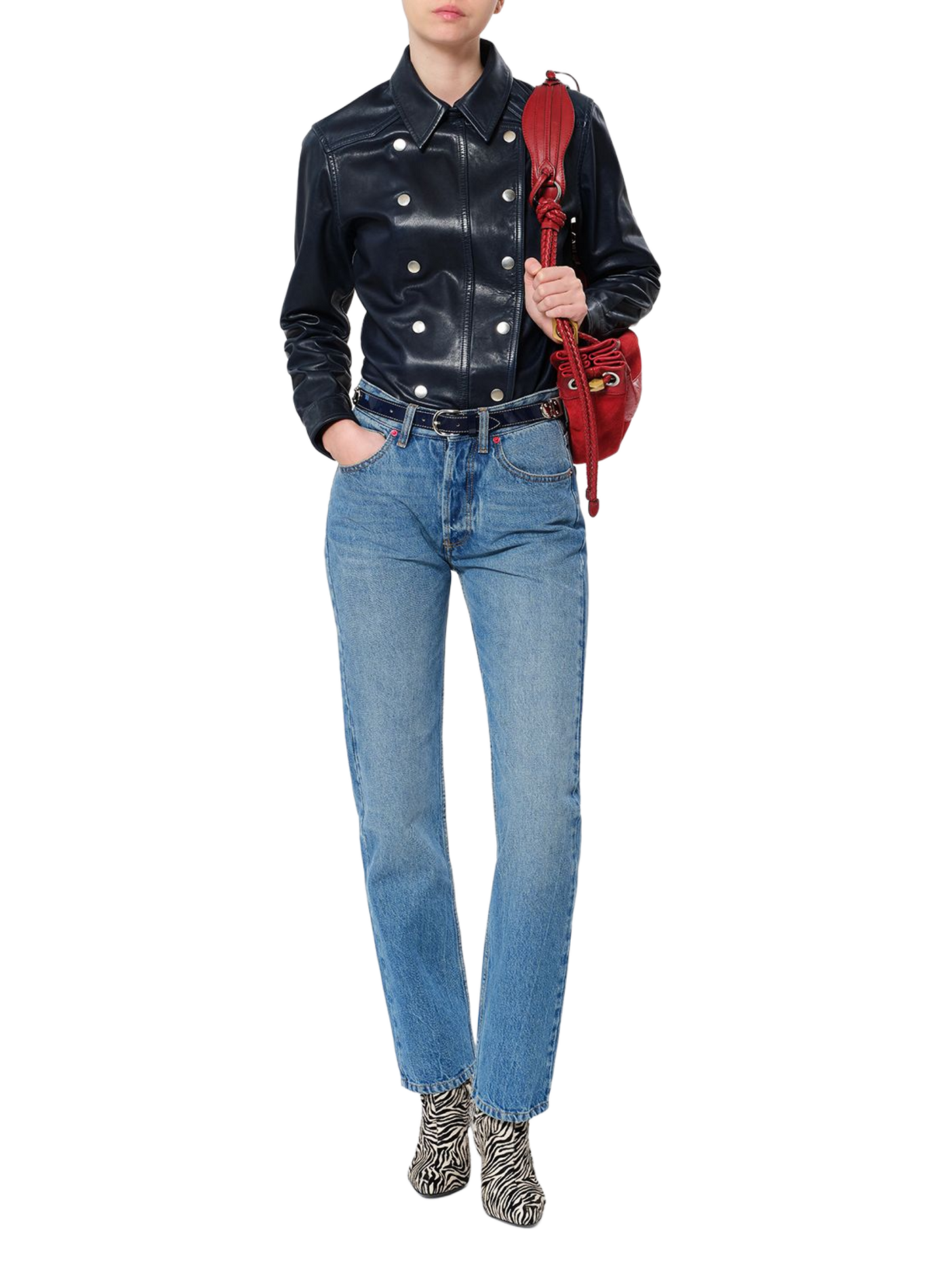 DAYA REGULAR cotton denim jeans ISABEL MARANT Blue