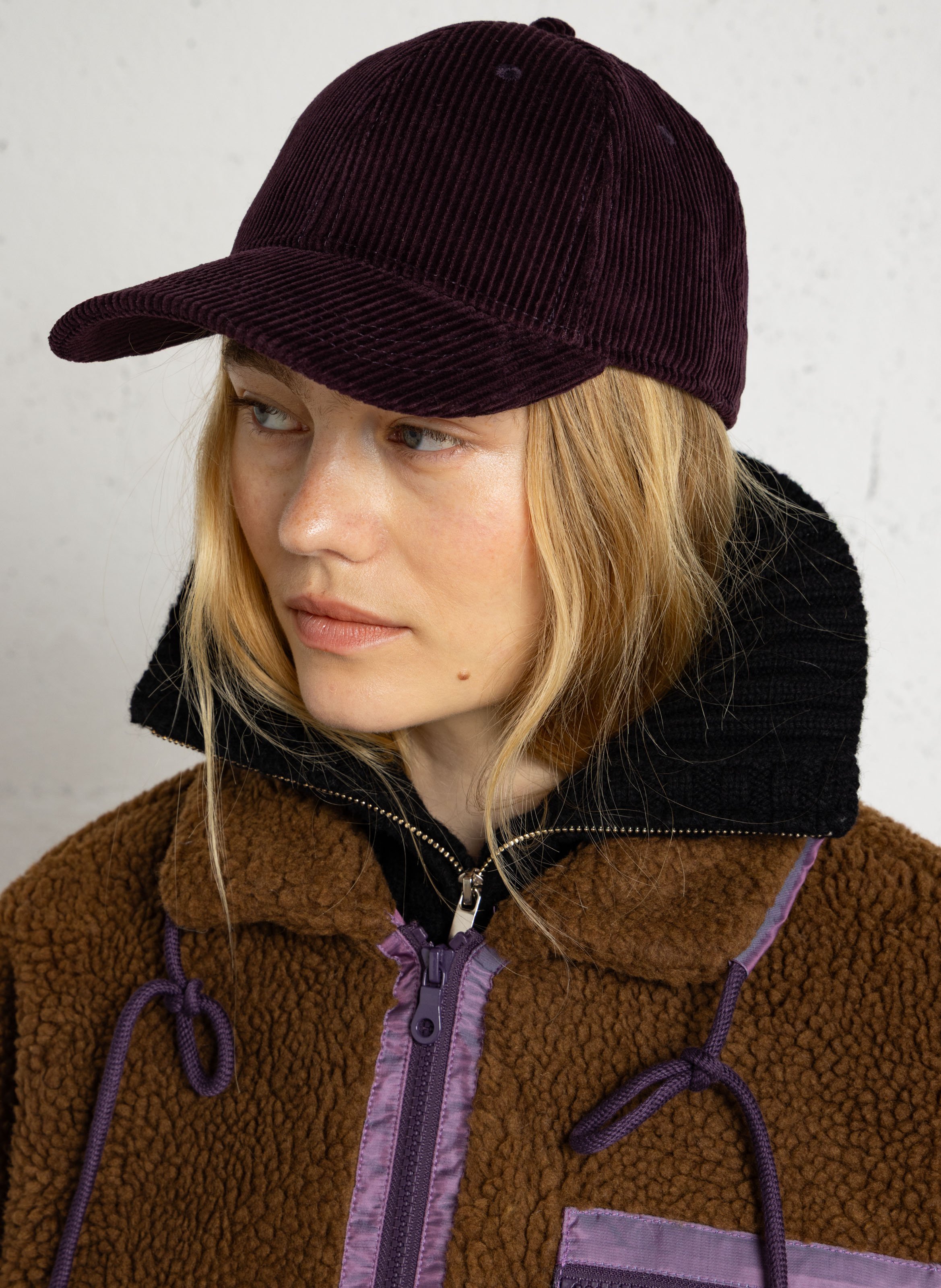 Casquette côtelée en coton gybson MAISON 123 Violet