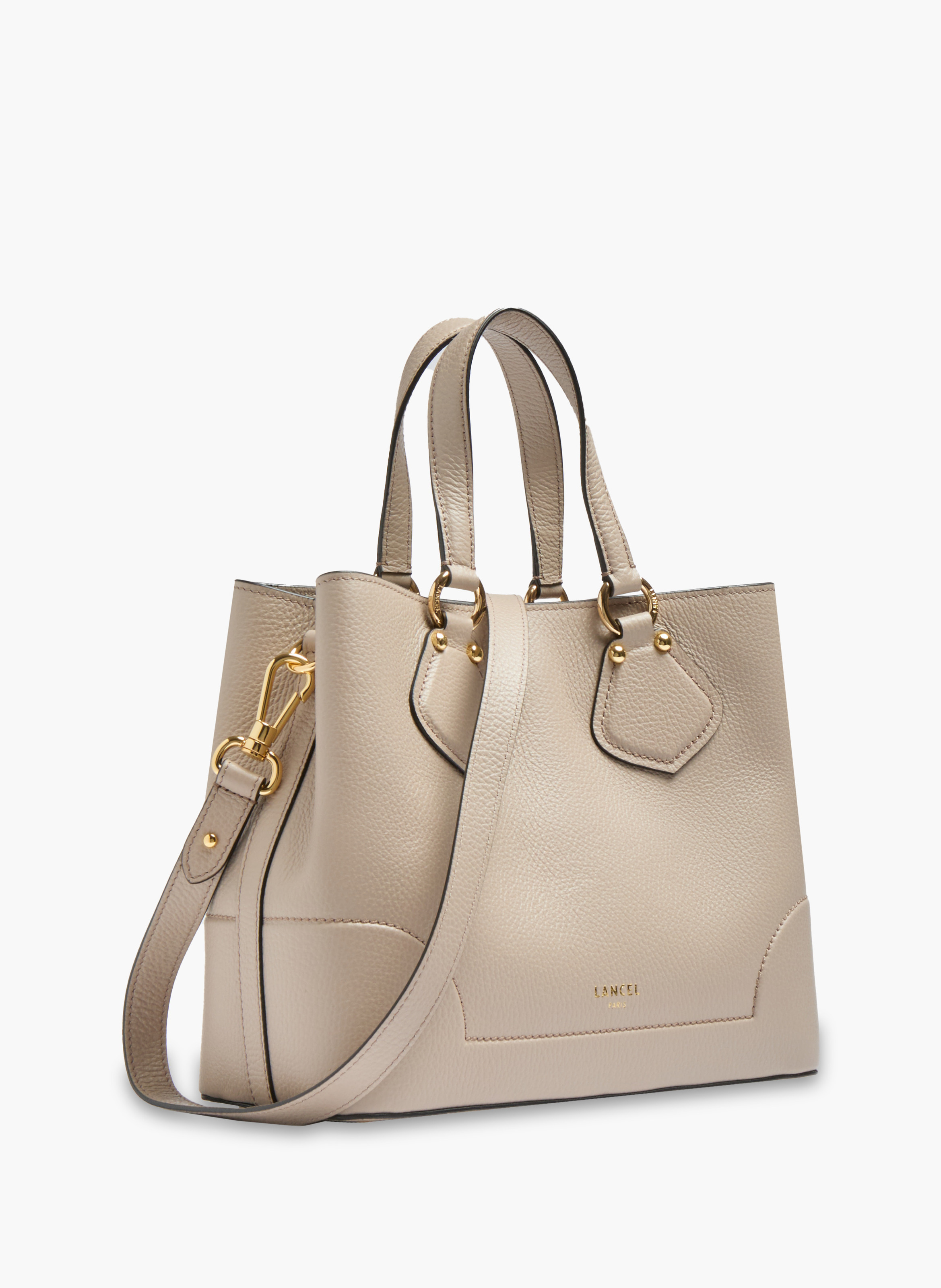 Cabas s neo izy de lancel en cuir LANCEL Gris