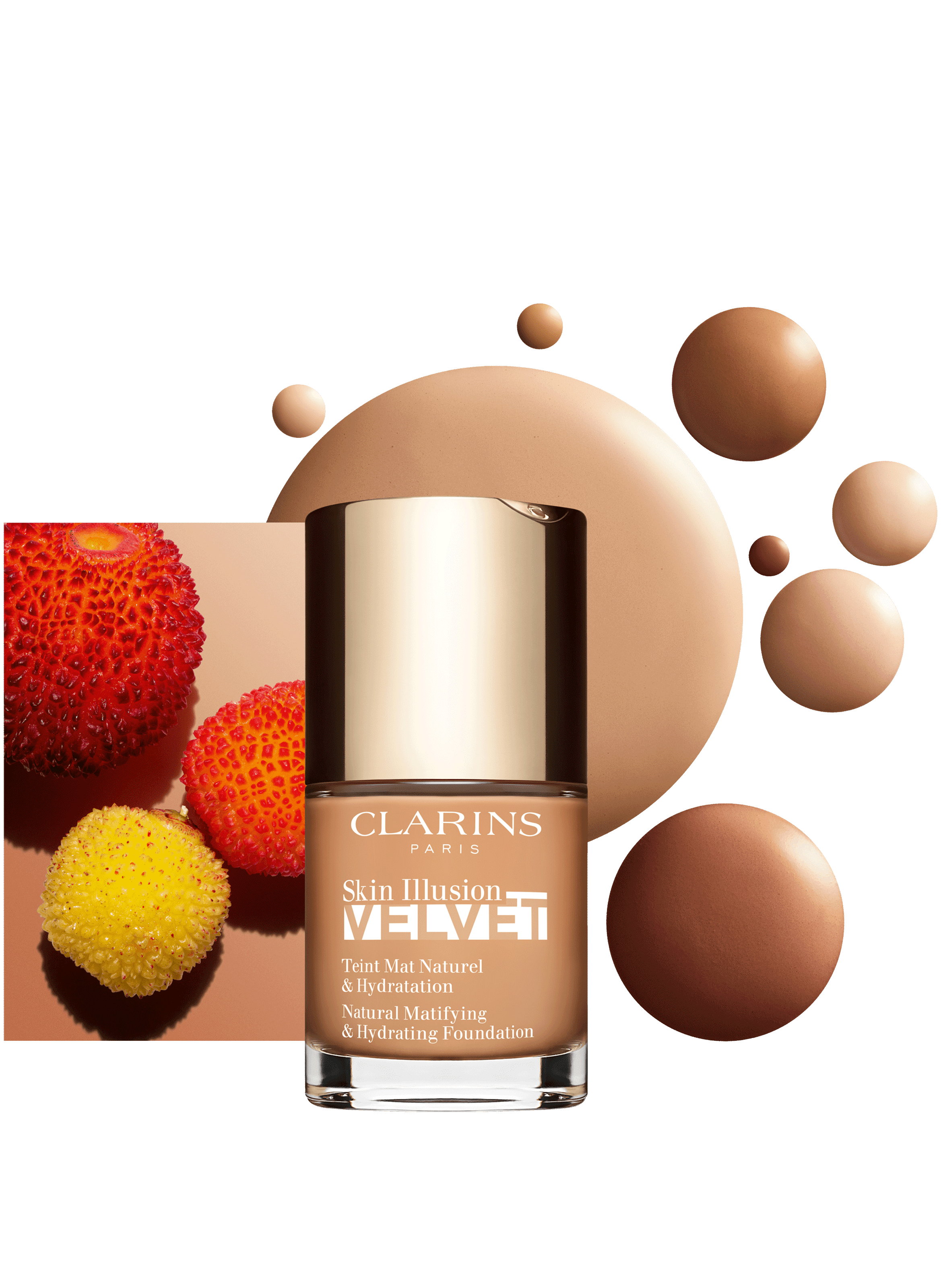 Skin Illusion Velvet - Fond de teintFond de Teint Mat Naturel & Hydratation CLARINS 110,5w - tawny  30 ml