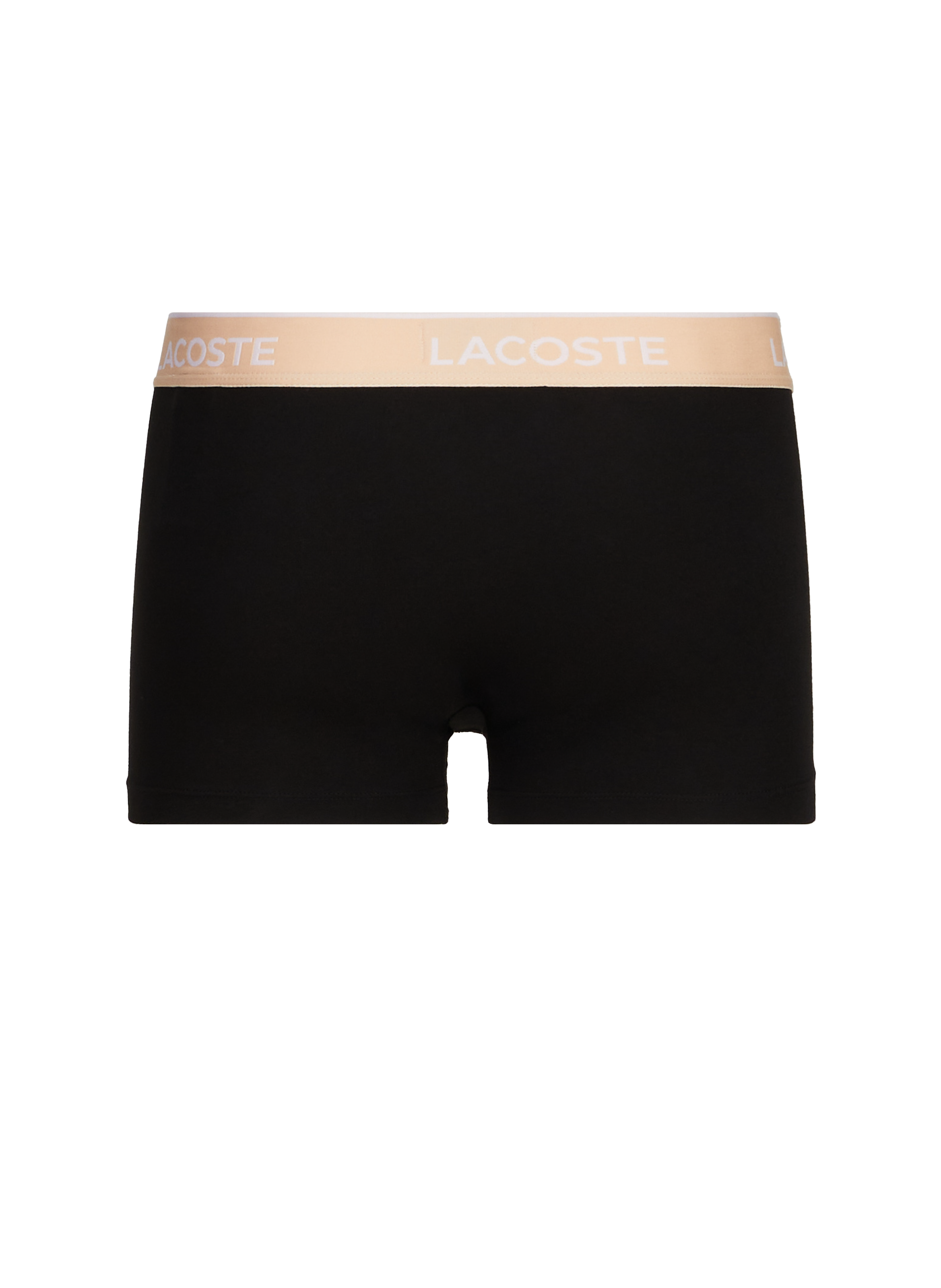 Lot de 3 boxers en coton mélangé LACOSTE Noir