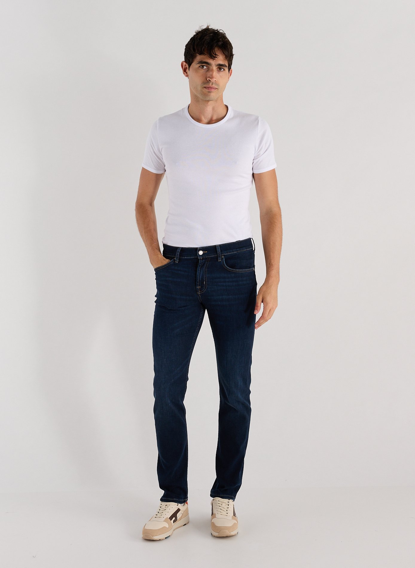 Cotton stretch skinny fit Jeans 7 FOR ALL MANKIND Blue