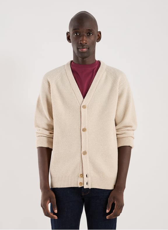 Cardigan en laine mélangée Beige by TIMBERLAND TIMBERLAND Cardigan en laine mélangée Beige