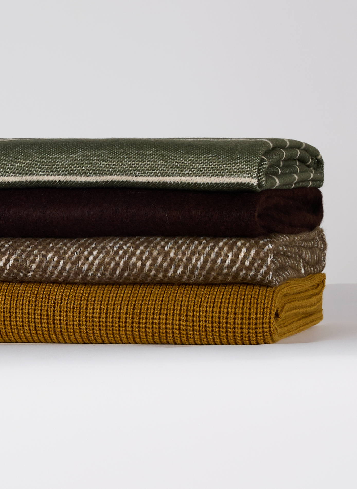 Plaid effet mohair AU PRINTEMPS PARIS Marron