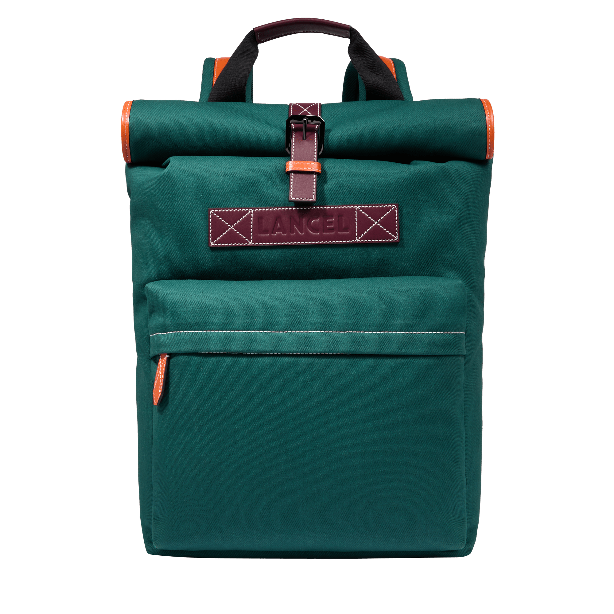 Sac à dos rolltop 15'6 escapade de lancel en cuir LANCEL Vert