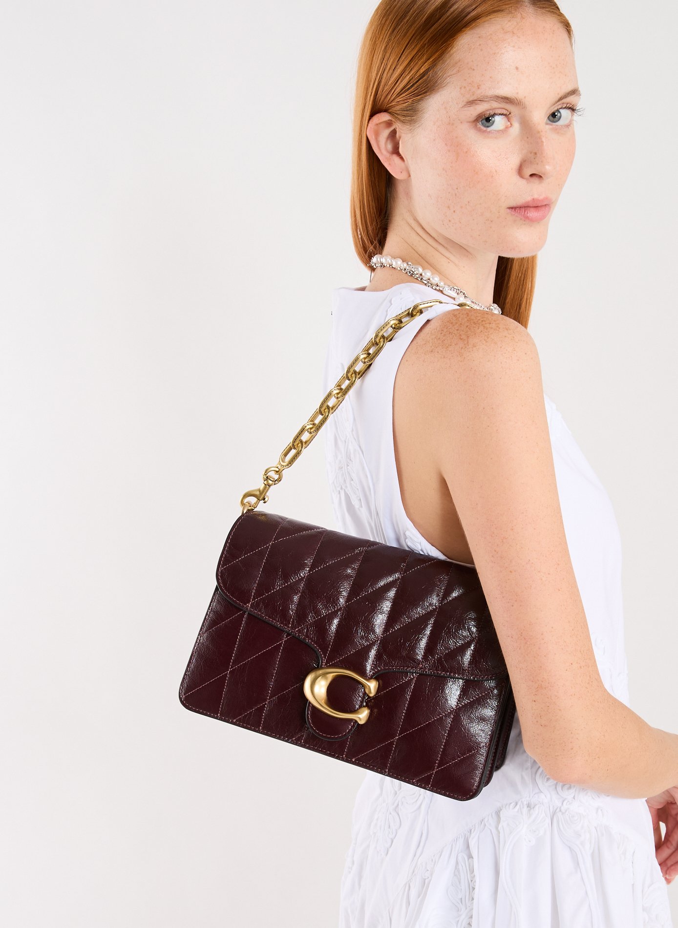 Sac à main Tabby Chain matelassé  COACH Violet