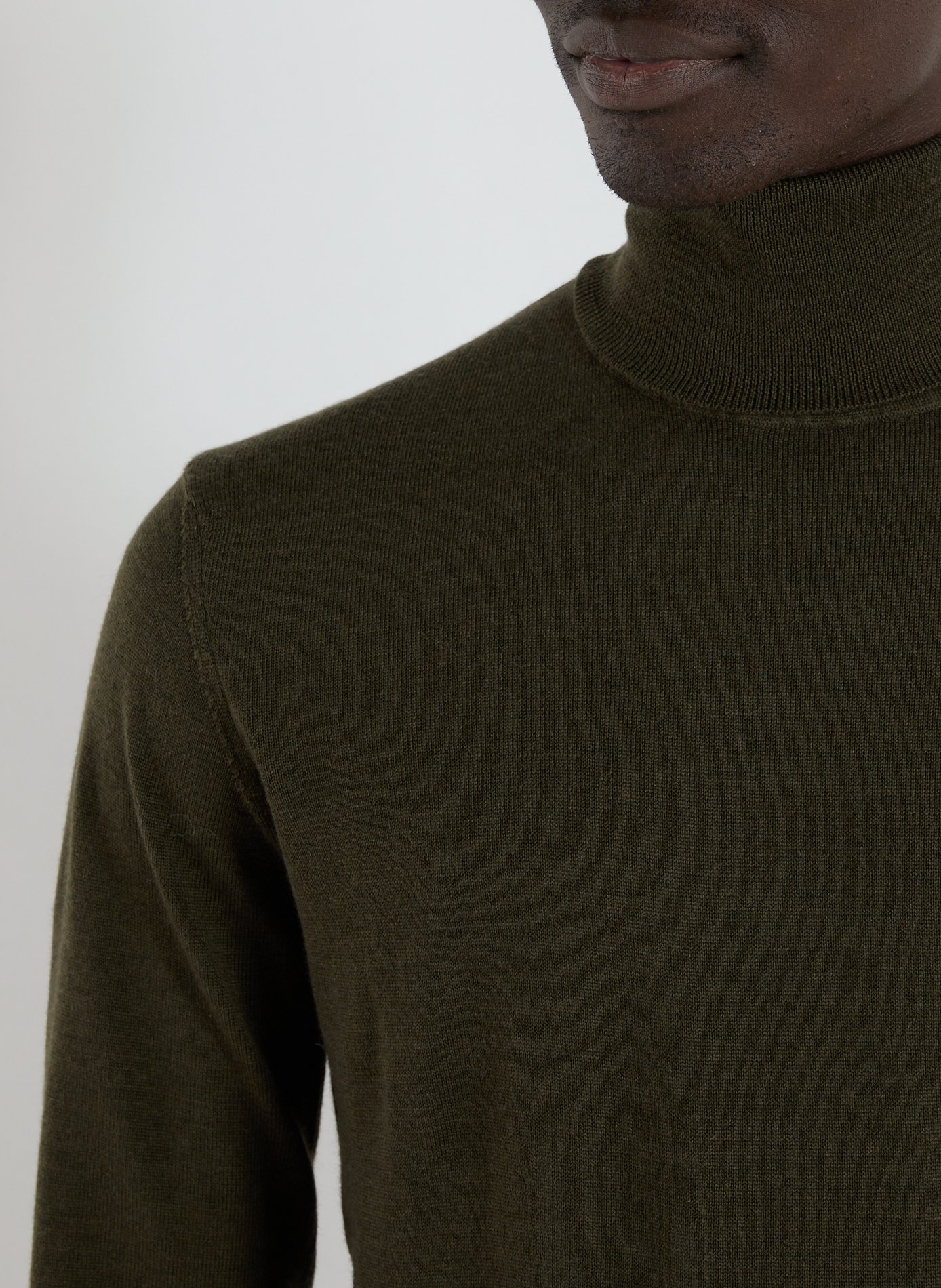 Roll-neck wool Jumper  FACONNABLE Khaki