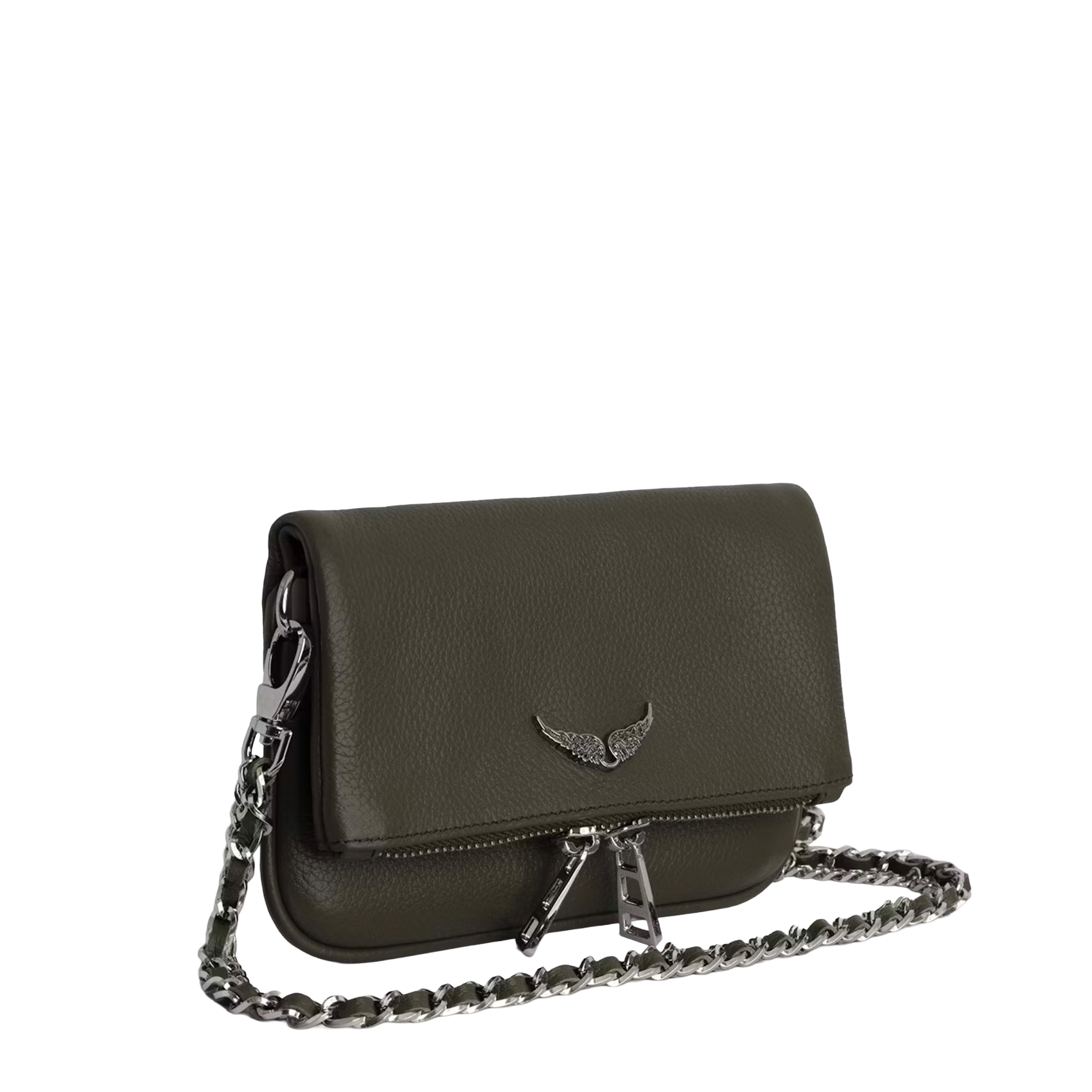 Pochette en cuir rock nano ZADIG&VOLTAIRE Vert