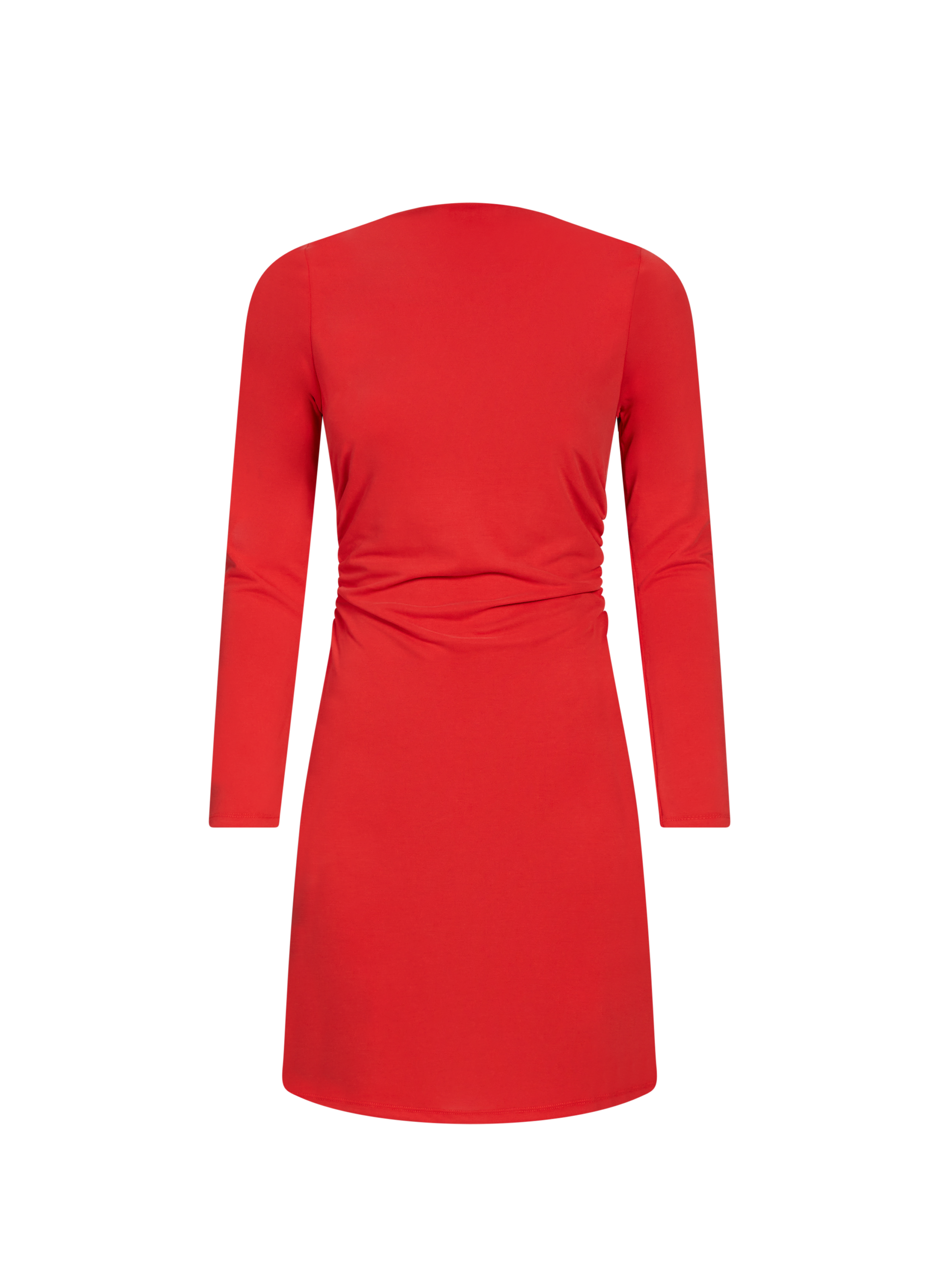 Robe courte dos nu manches longues TOPSHOP Rouge