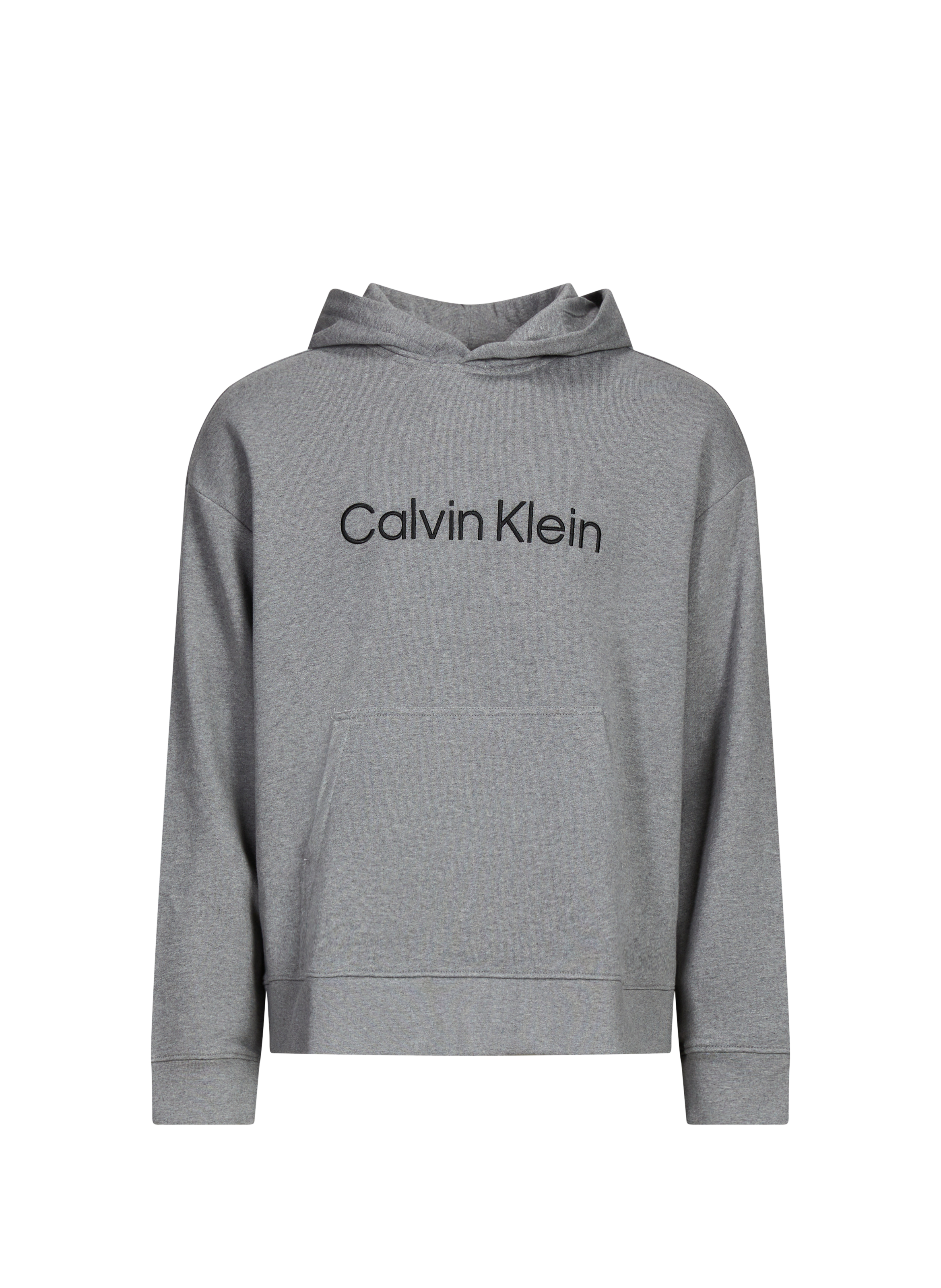 Hoodie en coton CALVIN KLEIN Gris