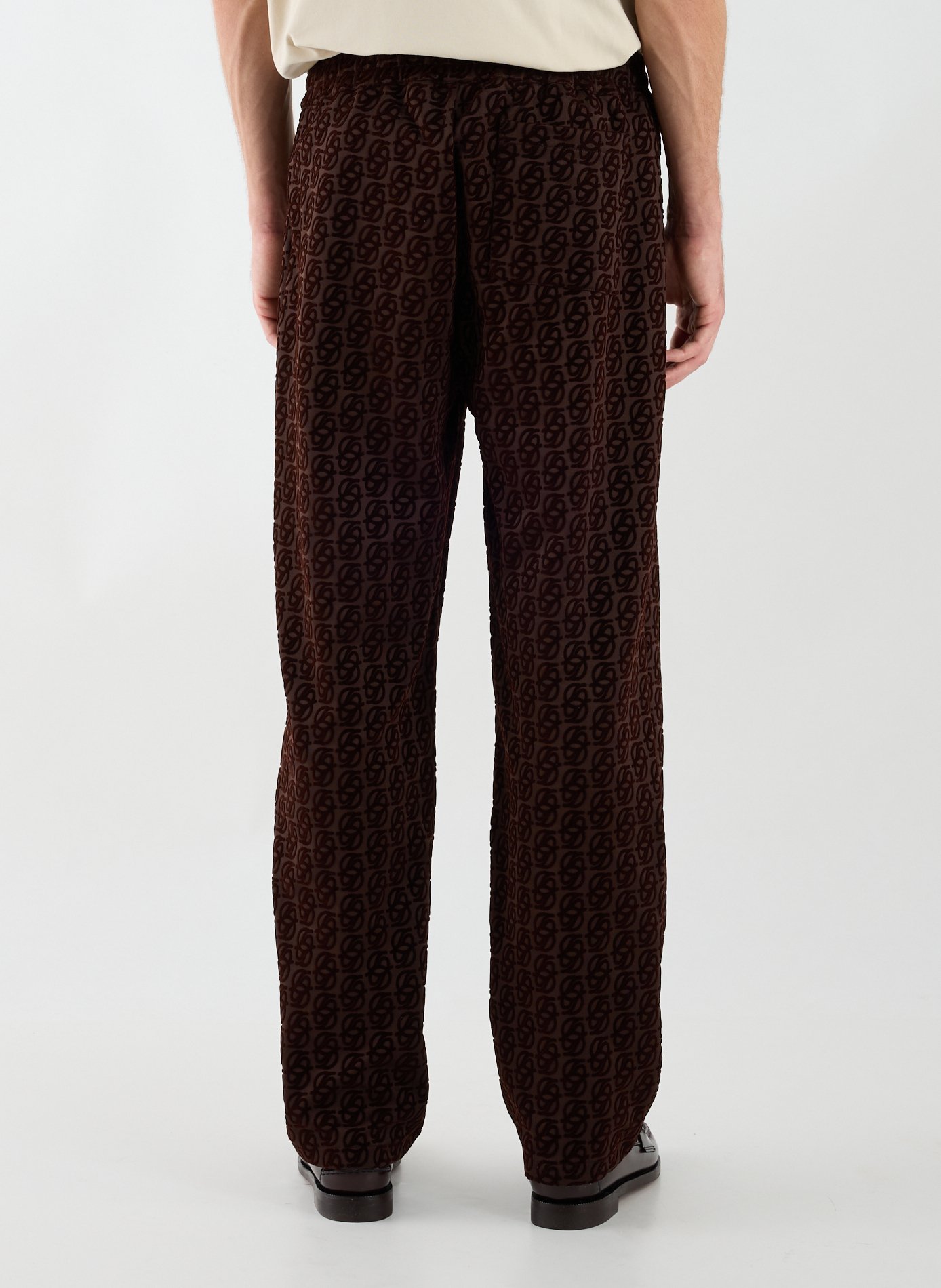 Monogram Sweatpants DROLE DE MONSIEUR Brown
